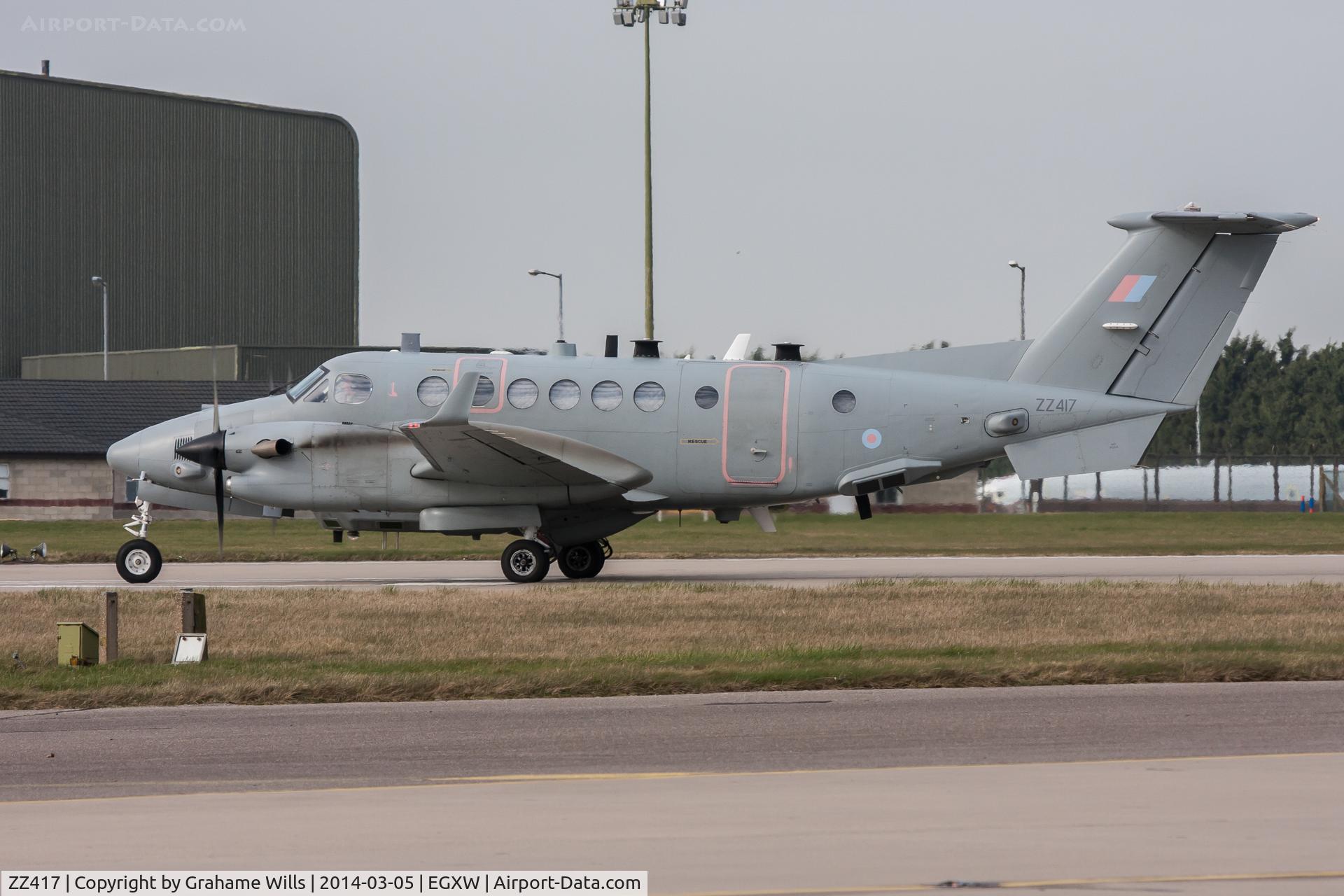 ZZ417, 2007 Hawker Beechcraft Shadow R1 (350CER) C/N FM-16, Beech Shadow R1 14 Sqd RAF Waddington 5/3/14