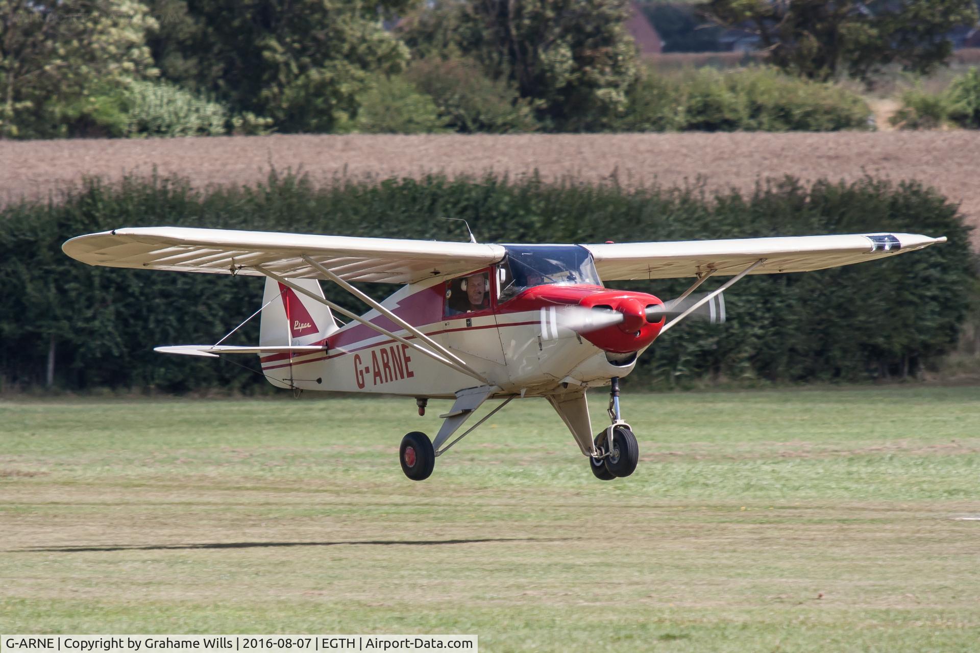 G-ARNE, 1961 Piper PA-22-108 Colt Colt C/N 22-8502, Piper PA-22 Colt 108 G-ARNE Shiny Colt Group Old Warden 7/8/16