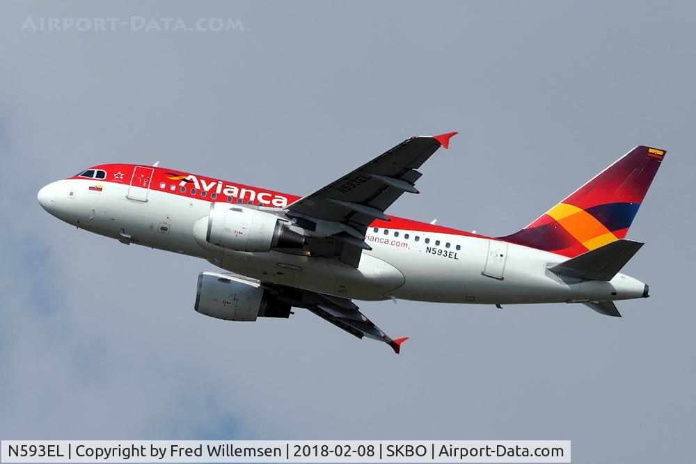 N593EL, 2004 Airbus A318-111 C/N 2367, AVIANCA