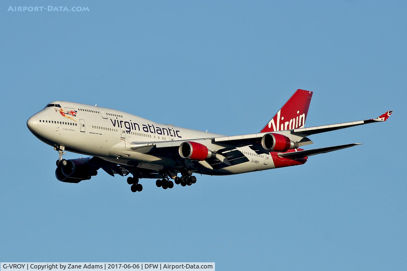 G-VROY, 2001 Boeing 747-443 C/N 32340, At DFW Airport