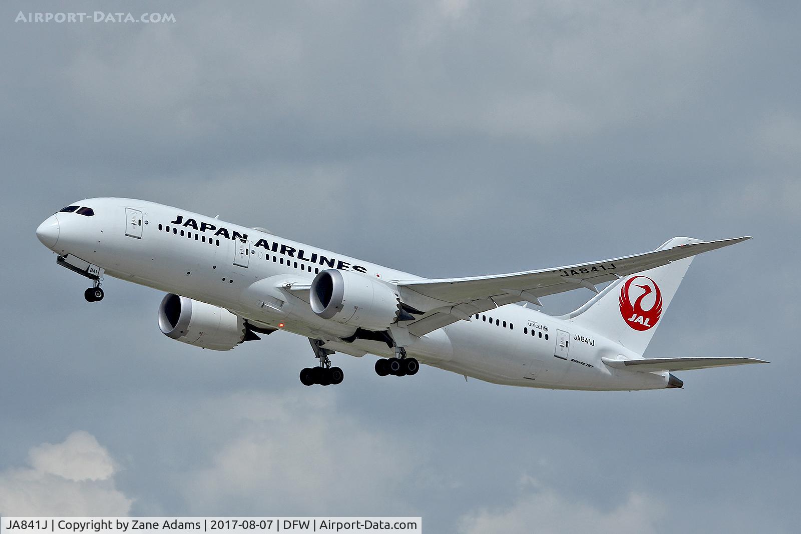 JA841J, 2015 Boeing 787-8 Dreamliner C/N 34855, At DFW Airport
