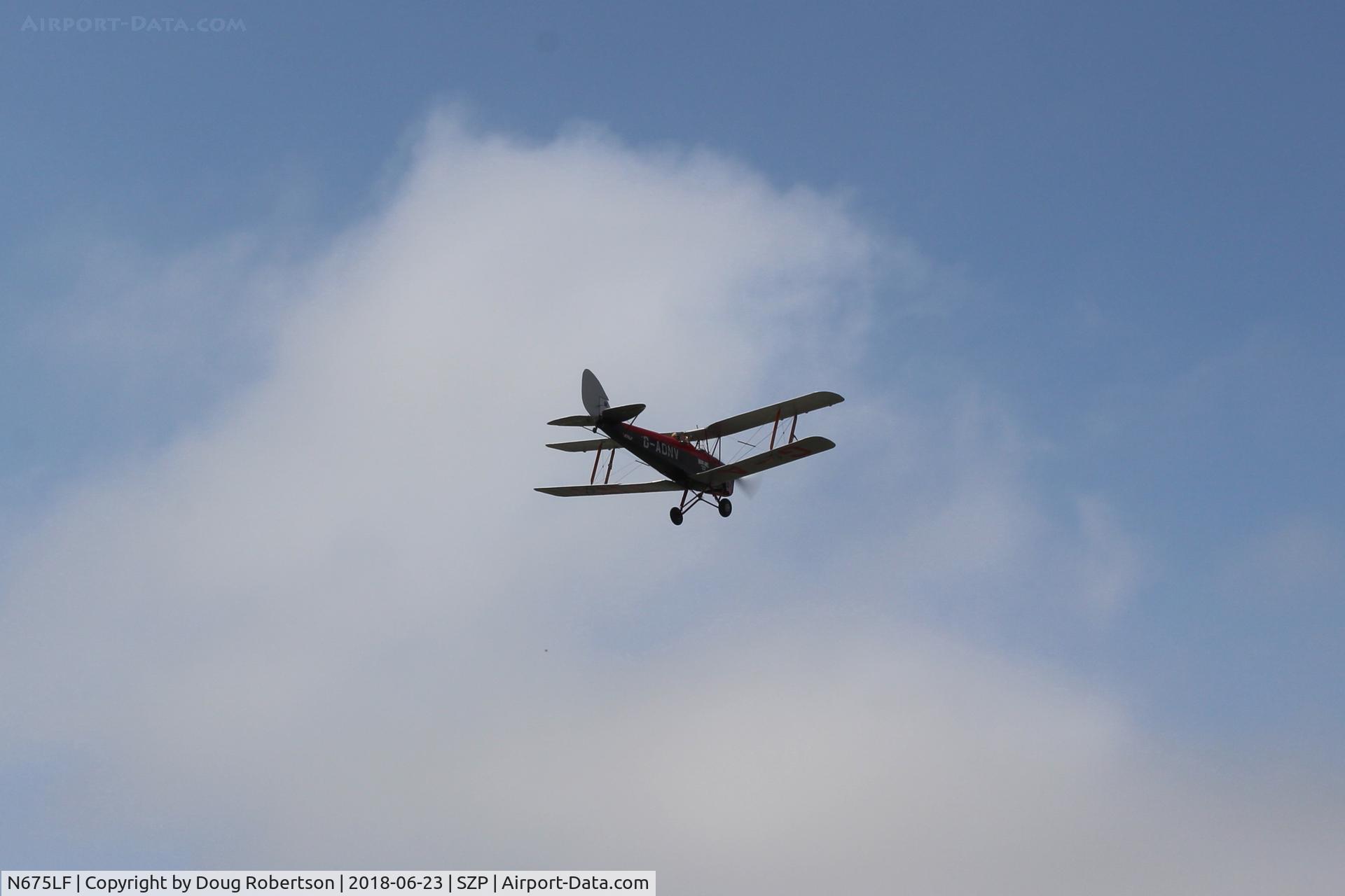 N675LF, 1944 De Havilland DH-82A Tiger Moth II C/N 86572, 1944 De Havilland DH-82A TIGER MOTH, takeoff climb Rwy 22