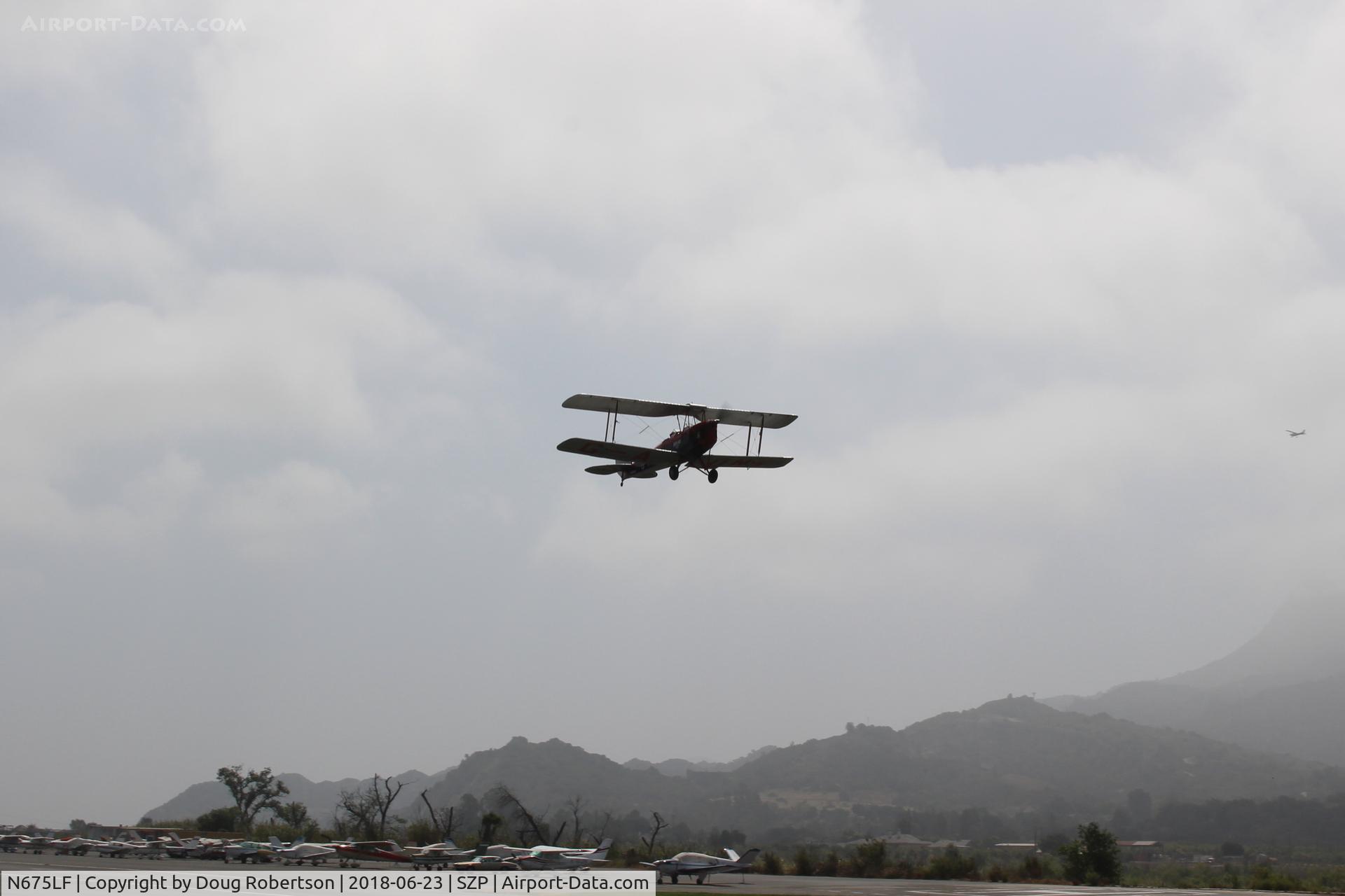 N675LF, 1944 De Havilland DH-82A Tiger Moth II C/N 86572, 1944 De Havilland DH-82A TIGER MOTH II, takeoff climb Rwy 22