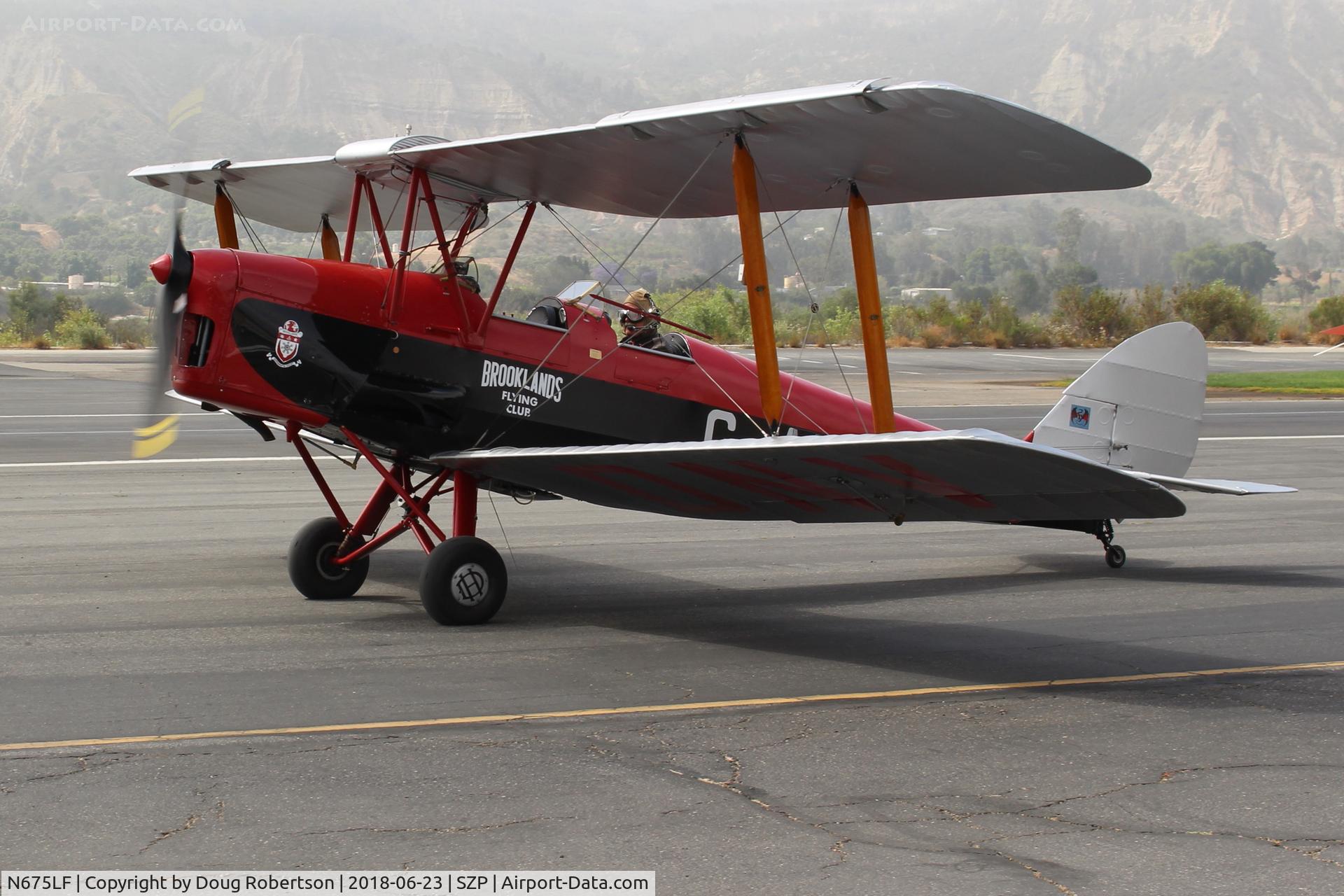 N675LF, 1944 De Havilland DH-82A Tiger Moth II C/N 86572, 1944 De Havilland DH-82A TIGER MOTH II, taxi to Rwy 22