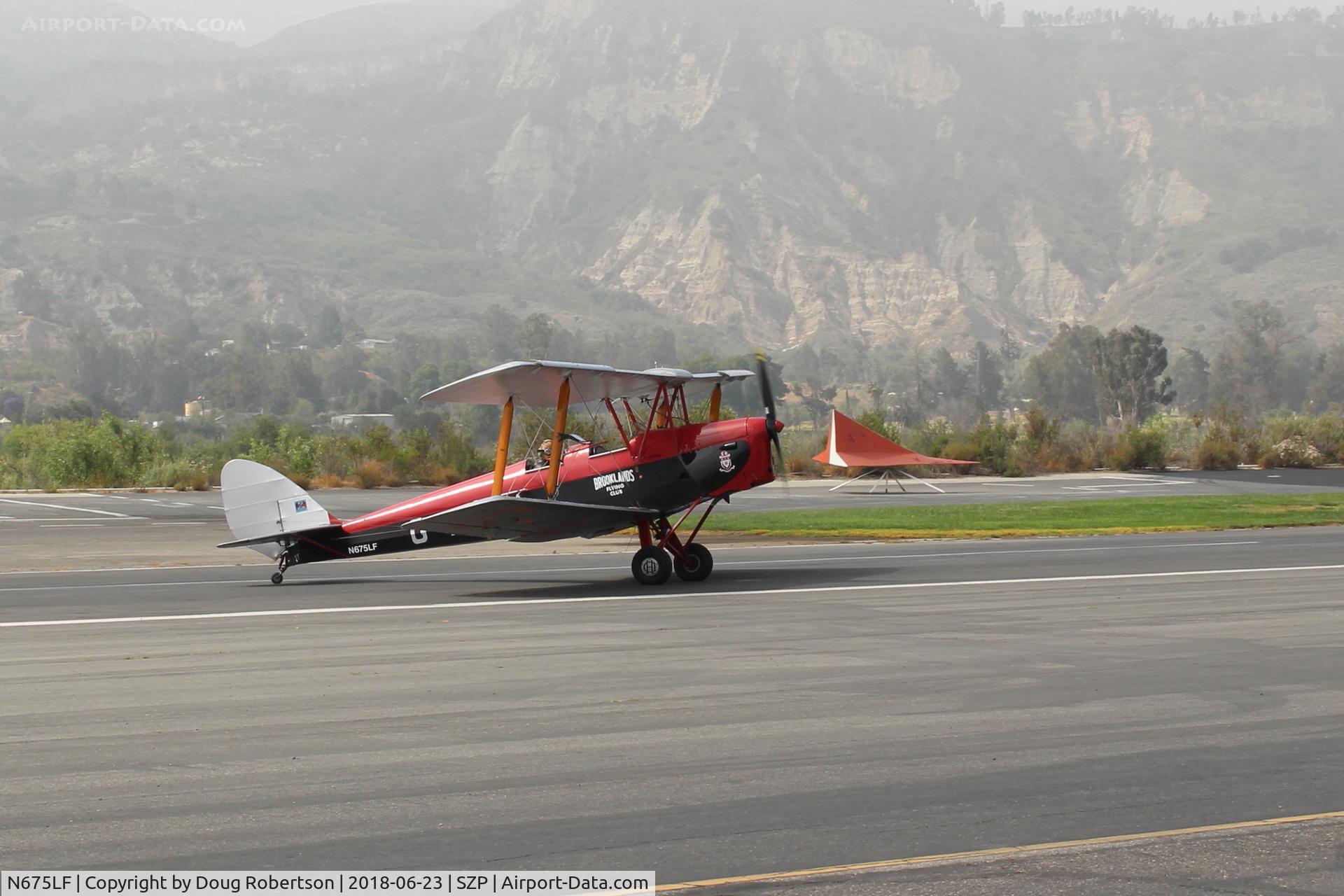 N675LF, 1944 De Havilland DH-82A Tiger Moth II C/N 86572, 1944 De Havilland  DH-82A TIGER MOTH II, taxi off the active