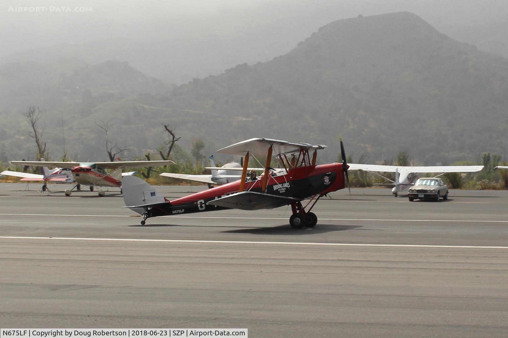 N675LF, 1944 De Havilland DH-82A Tiger Moth II C/N 86572, 1944 De Havlland DH-82A TIGER MOTH II, De Havilland Gipsy Moth II 4 cylinder in-line air-cooled 135 Hp, landing roll Rwy 22