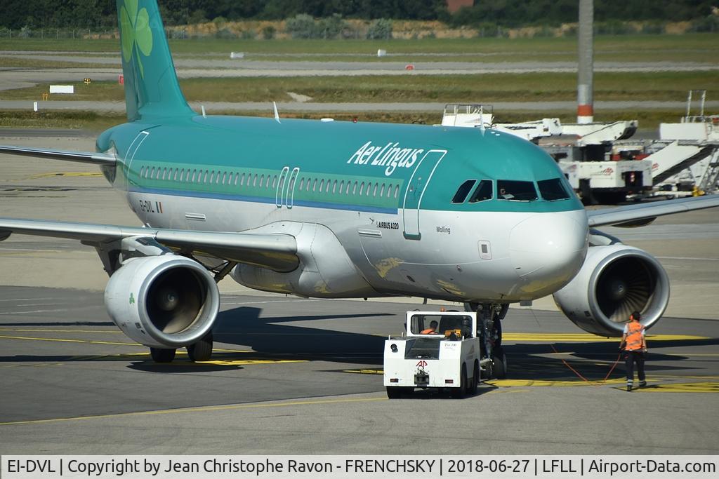 EI-DVL, 2011 Airbus A320-214 C/N 4678, push to Dublin