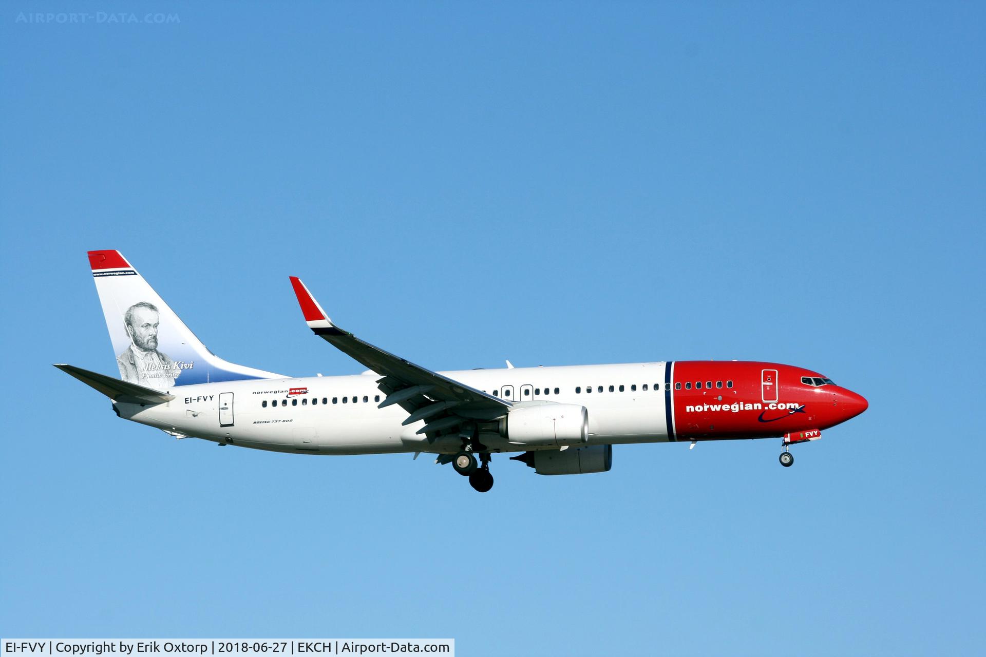 EI-FVY, 2017 Boeing 737-8JP C/N 42092, EI-FVY landing rw 22L