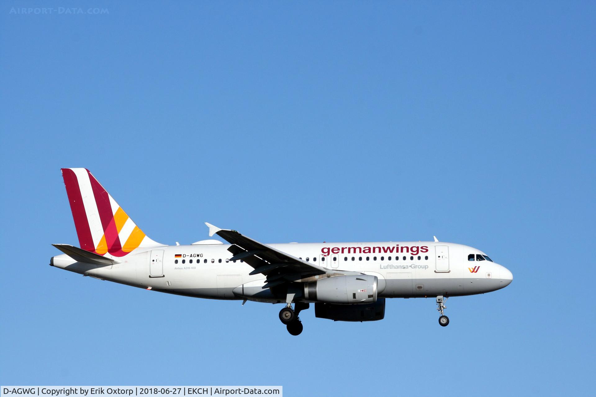 D-AGWG, 2007 Airbus A319-132 C/N 3193, D-AGWG landing rw 22L