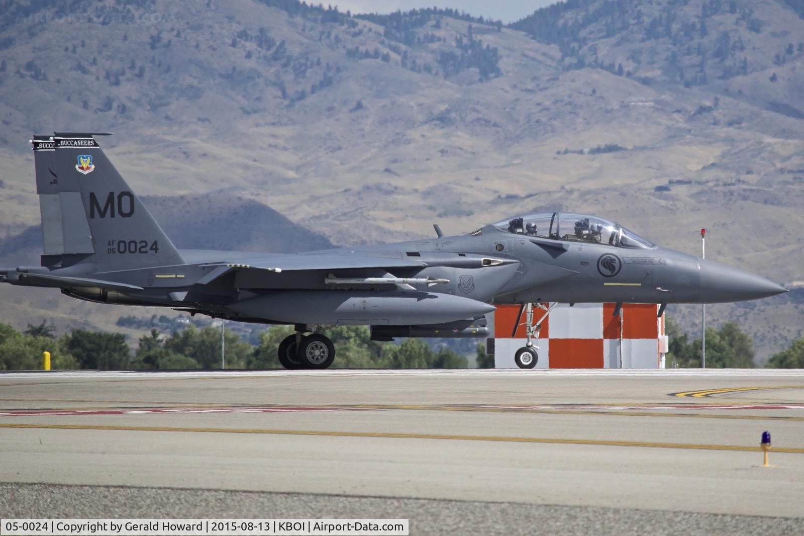 05-0024, 2005 Boeing F-15SG Strike Eagle C/N SG24, Lined up on RWY 10R. 428th Fighter Sq. 
