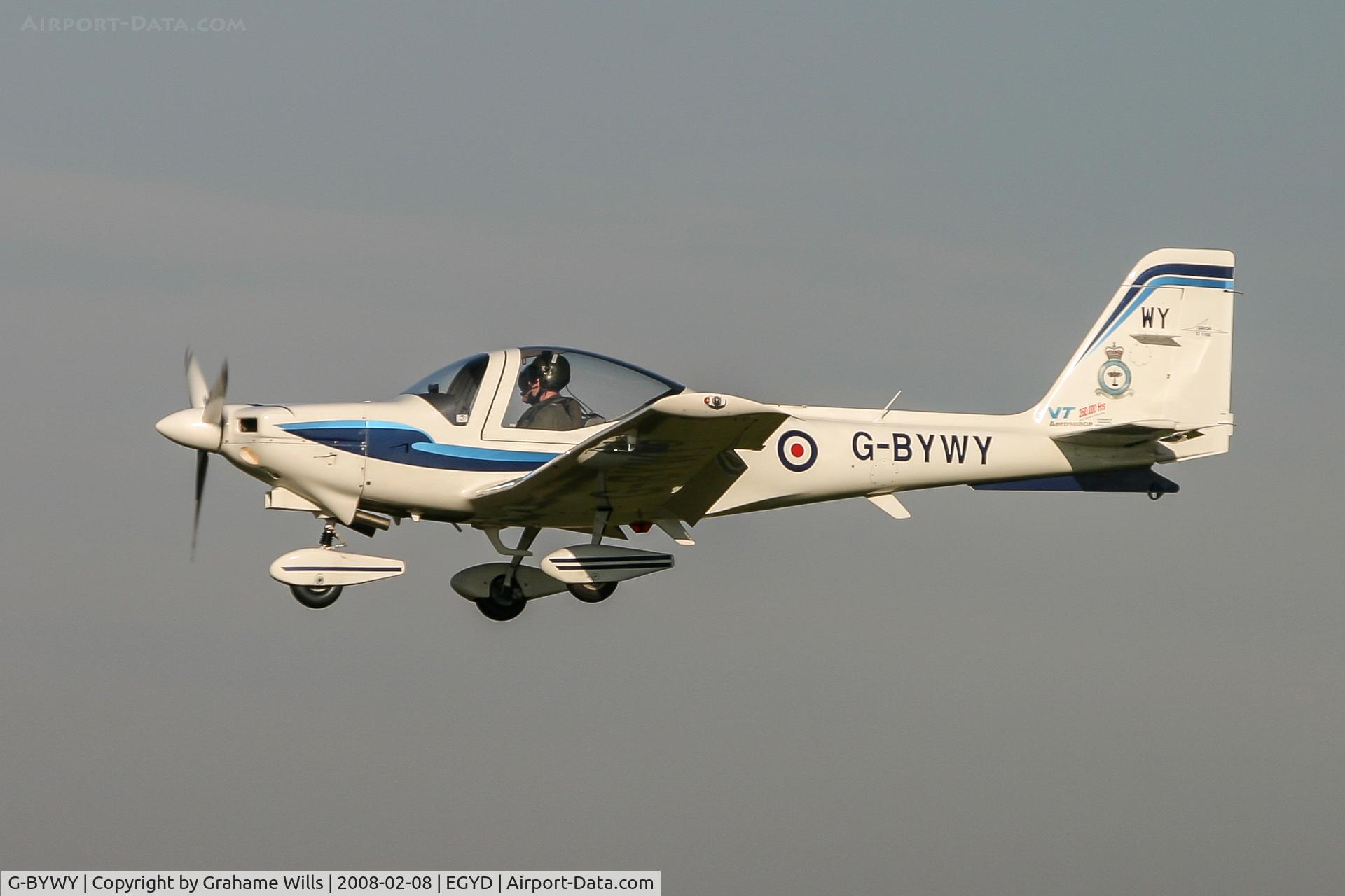 G-BYWY, 2001 Grob G-115E Tutor T1 C/N 82159/E, Grob G115E Tutor T1 115 Sqd RAF Cranwell 8/2/08