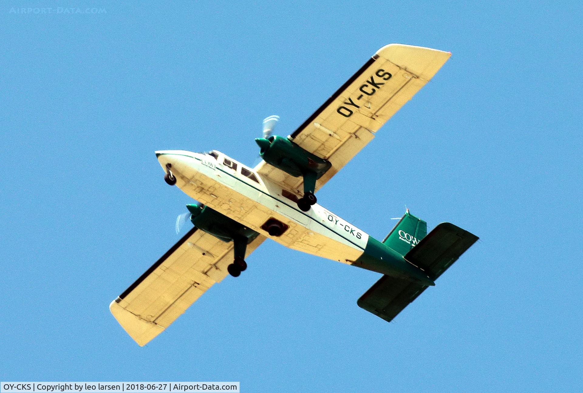 OY-CKS, 1976 Britten-Norman BN-2A-21 Islander C/N 553, Copenhagen-Soevang on Photo mission 27.6.2018