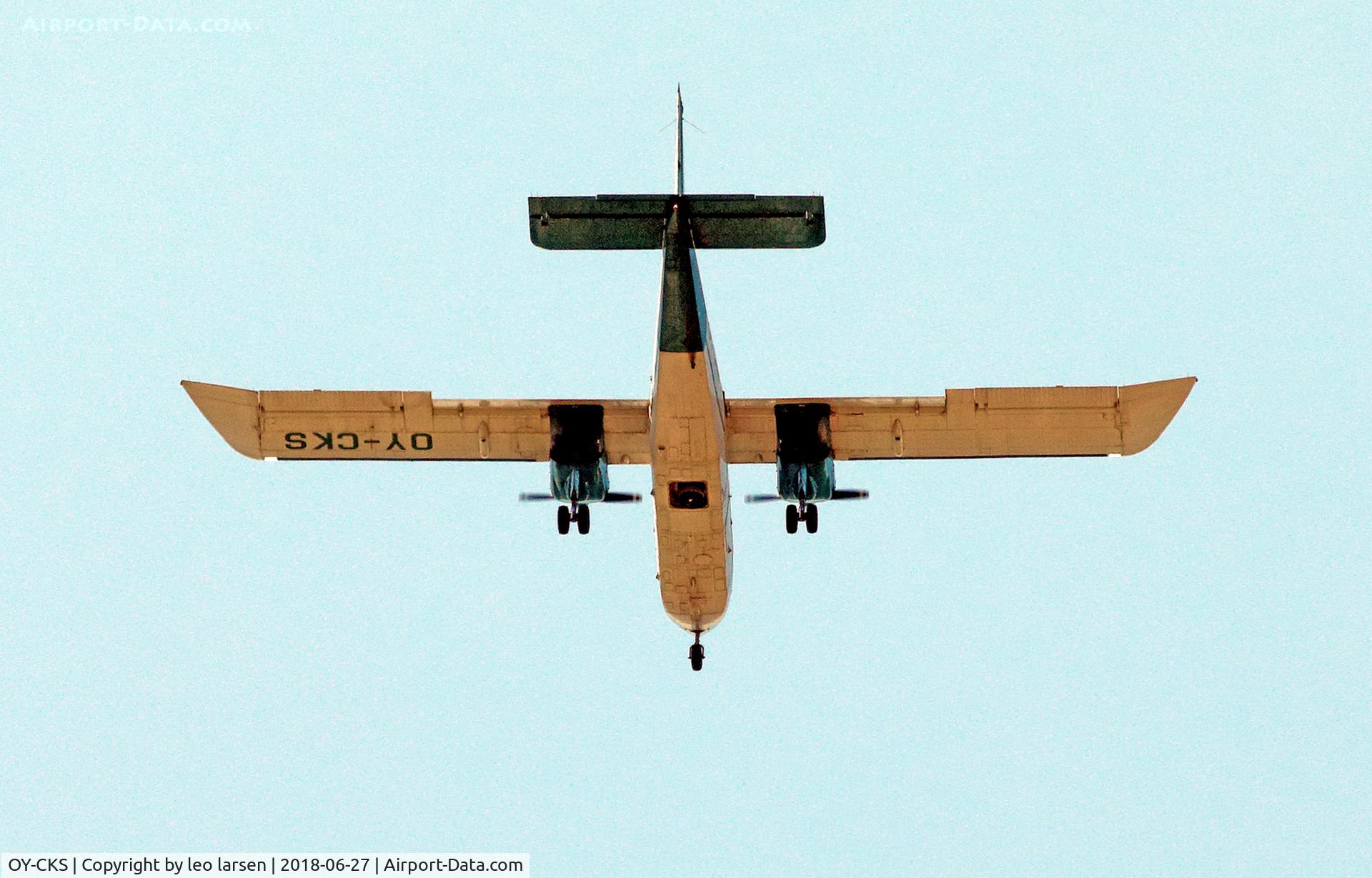OY-CKS, 1976 Britten-Norman BN-2A-21 Islander C/N 553, Copenhagen Soevang on Photo mission 27.6.2018