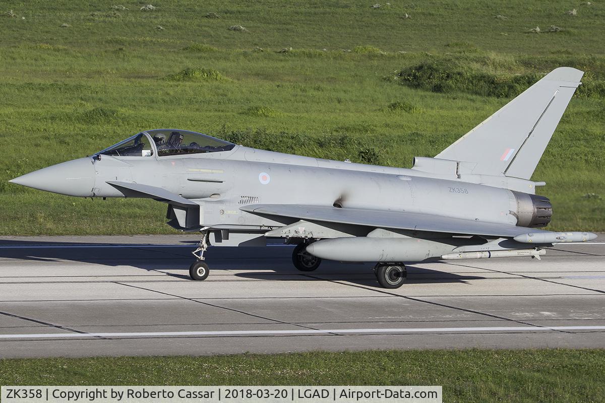 ZK358, 2014 Eurofighter EF-2000 Typhoon FGR.4 C/N BS119, Iniochos 2018