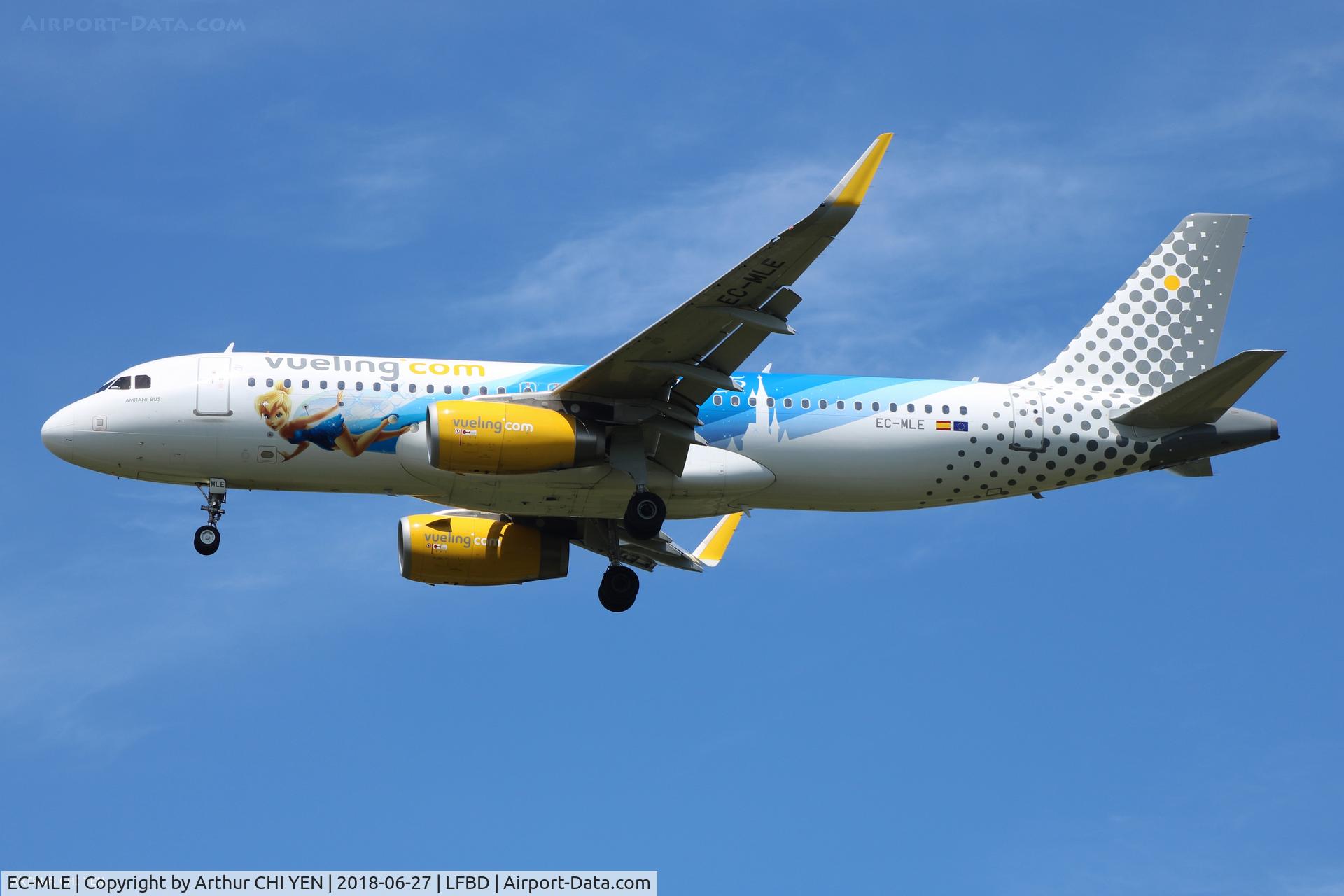 EC-MLE, 2016 Airbus A320-232 C/N 7109, From Malaga. Disney livery.