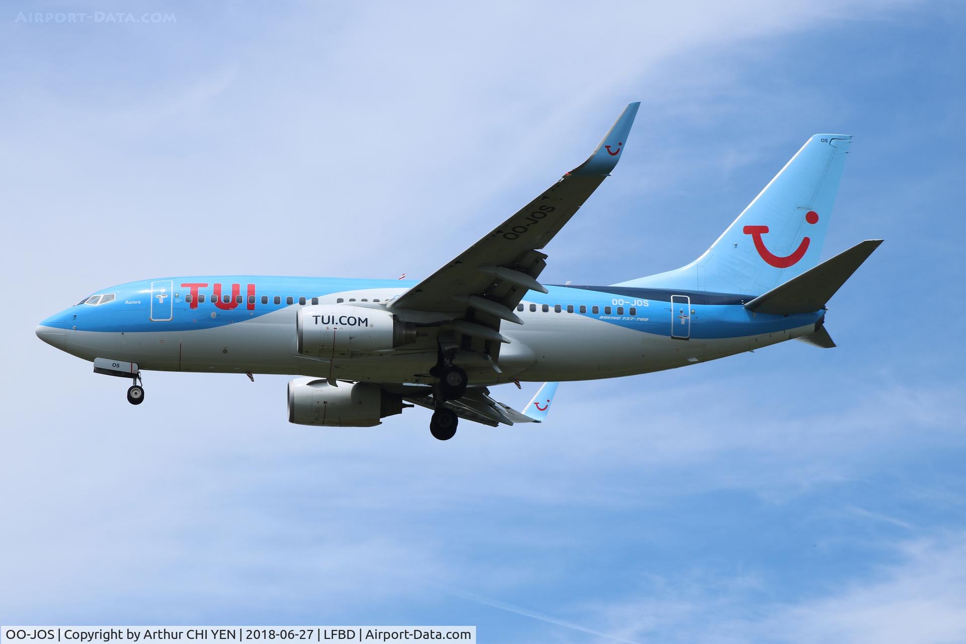 OO-JOS, 2008 Boeing 737-7K5 C/N 35282, From Corfu.