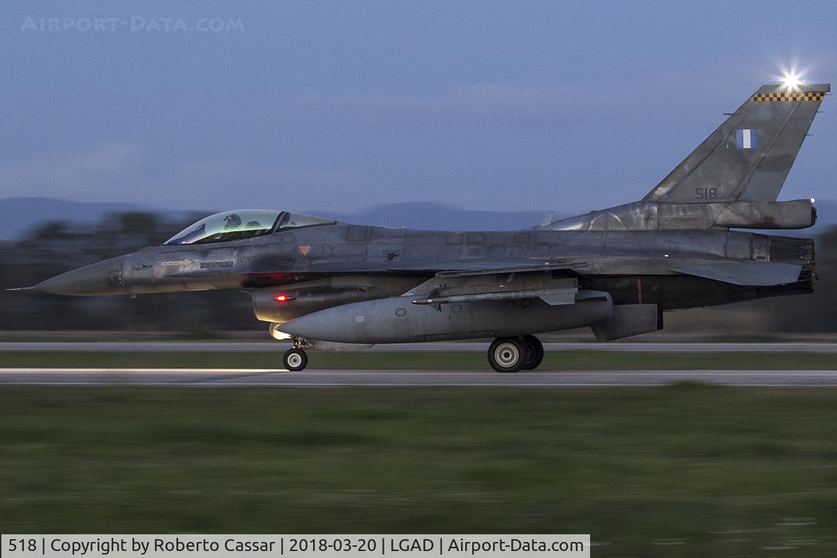 518, Lockheed Martin F-16C Block 52 C/N XK-19, Iniochos 2018
