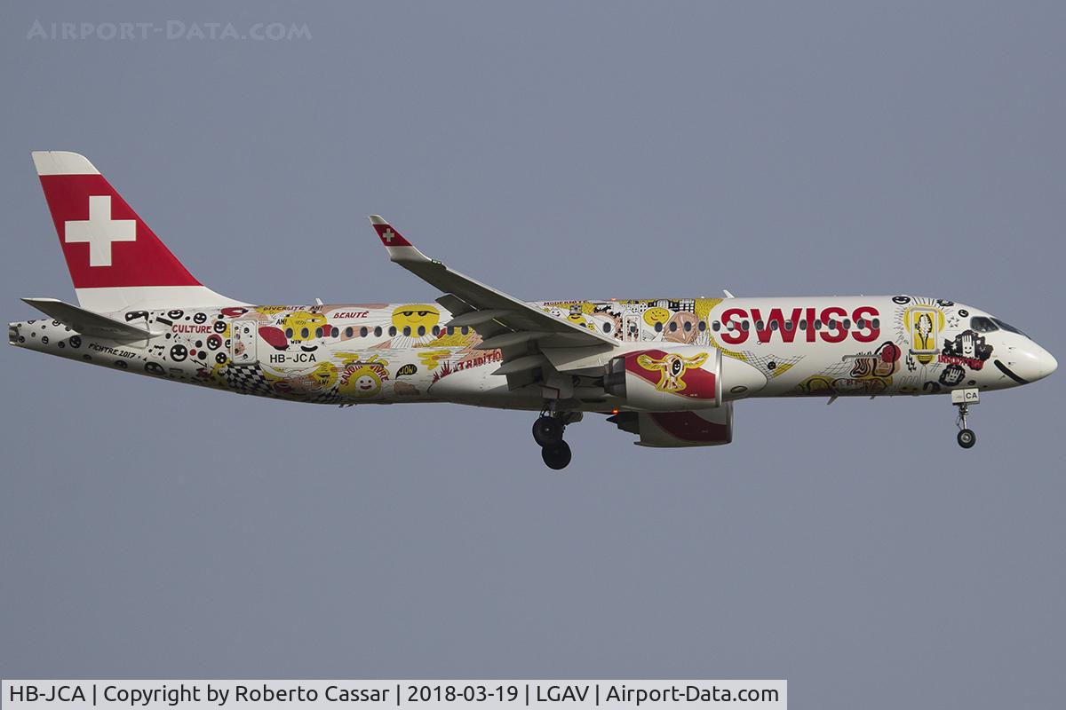 HB-JCA, 2017 Bombardier CSeries CS300 (BD-500-1A11) C/N 55010, Athens