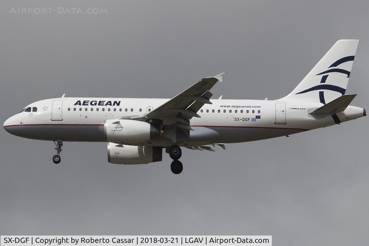 SX-DGF, 2005 Airbus A319-132 C/N 2468, Athens