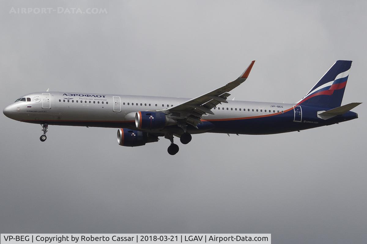 VP-BEG, 2015 Airbus A321-211 C/N 6756, Athens