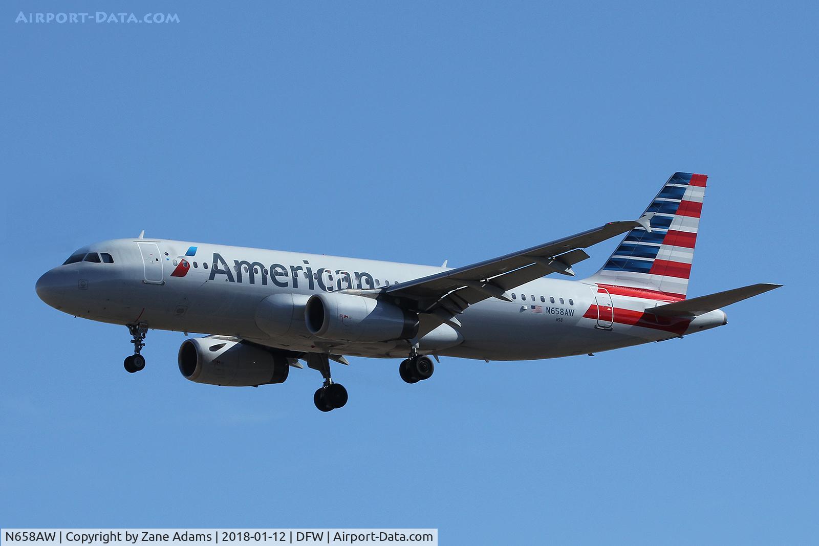 N658AW, 1999 Airbus A320-232 C/N 1110, At DFW Airport