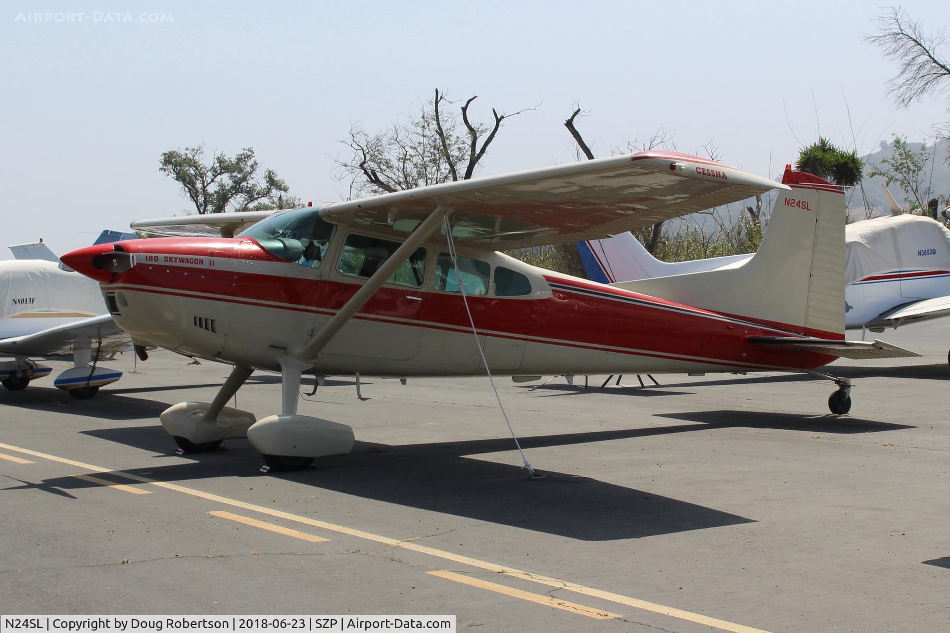 N24SL, 1981 Cessna 180K Skywagon C/N 18053187, 1981 Cessna 180K SKYWAGON II, Continental O-470 230 Hp, visitor from Washington state-beautiful appearance.