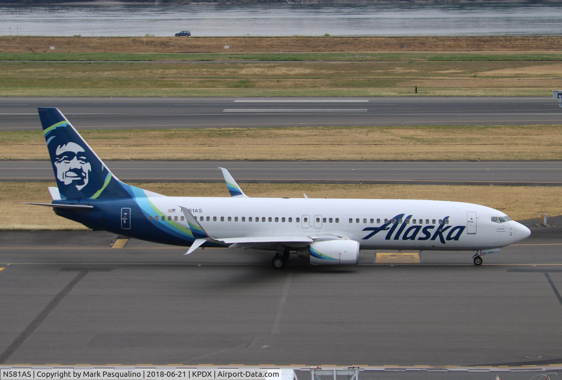 N581AS, 2007 Boeing 737-890 C/N 35188, Boeing 737-800