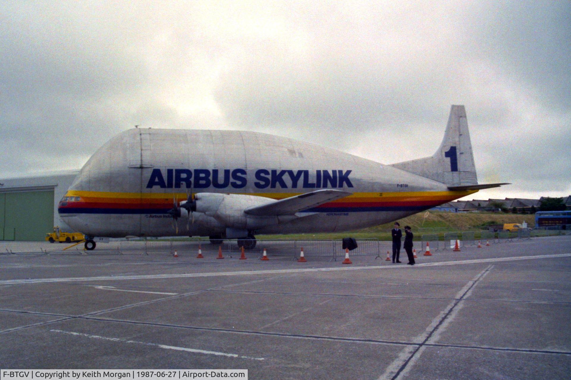 F-BTGV, Aero Spacelines 377SGT Super Guppy Turbine C/N 0001, Taken at the Filton Families Day.