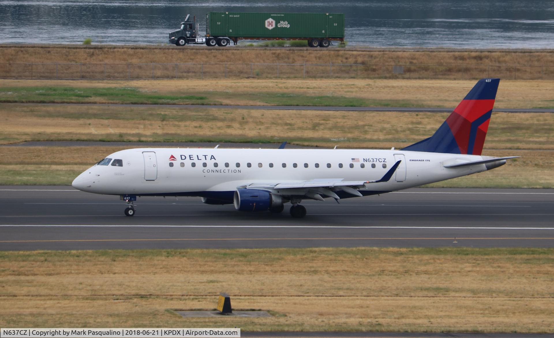 N637CZ, 2008 Embraer 175LR (ERJ-170-200LR) C/N 17000256, ERJ-170-200 LR