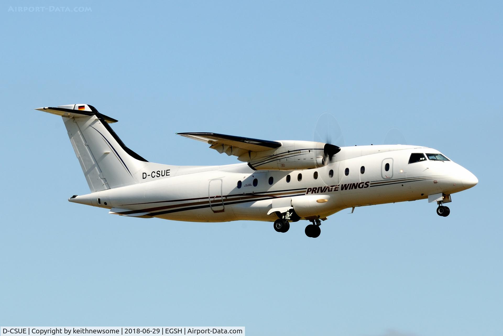 D-CSUE, Dornier 328-110 C/N 3019, Nice Visitor.
