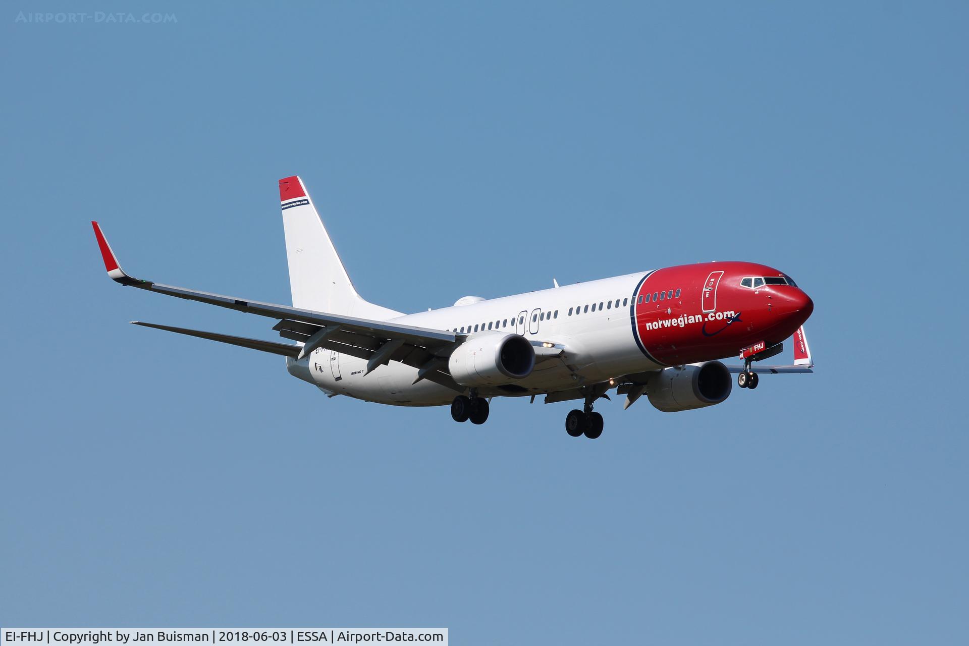 EI-FHJ, 2015 Boeing 737-8JP C/N 42069, Norwegian