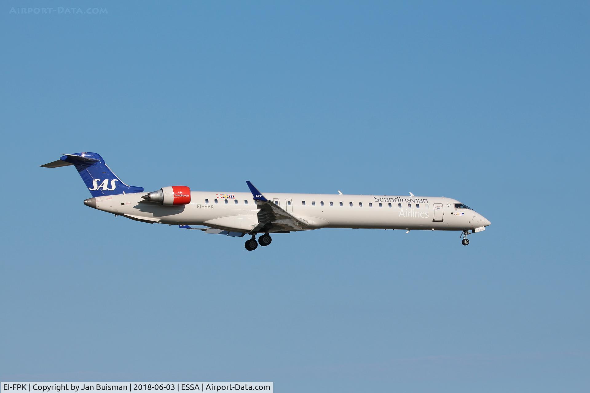 EI-FPK, 2016 Bombardier CRJ-900LR (CL-600-2D24) C/N 15428, SAS