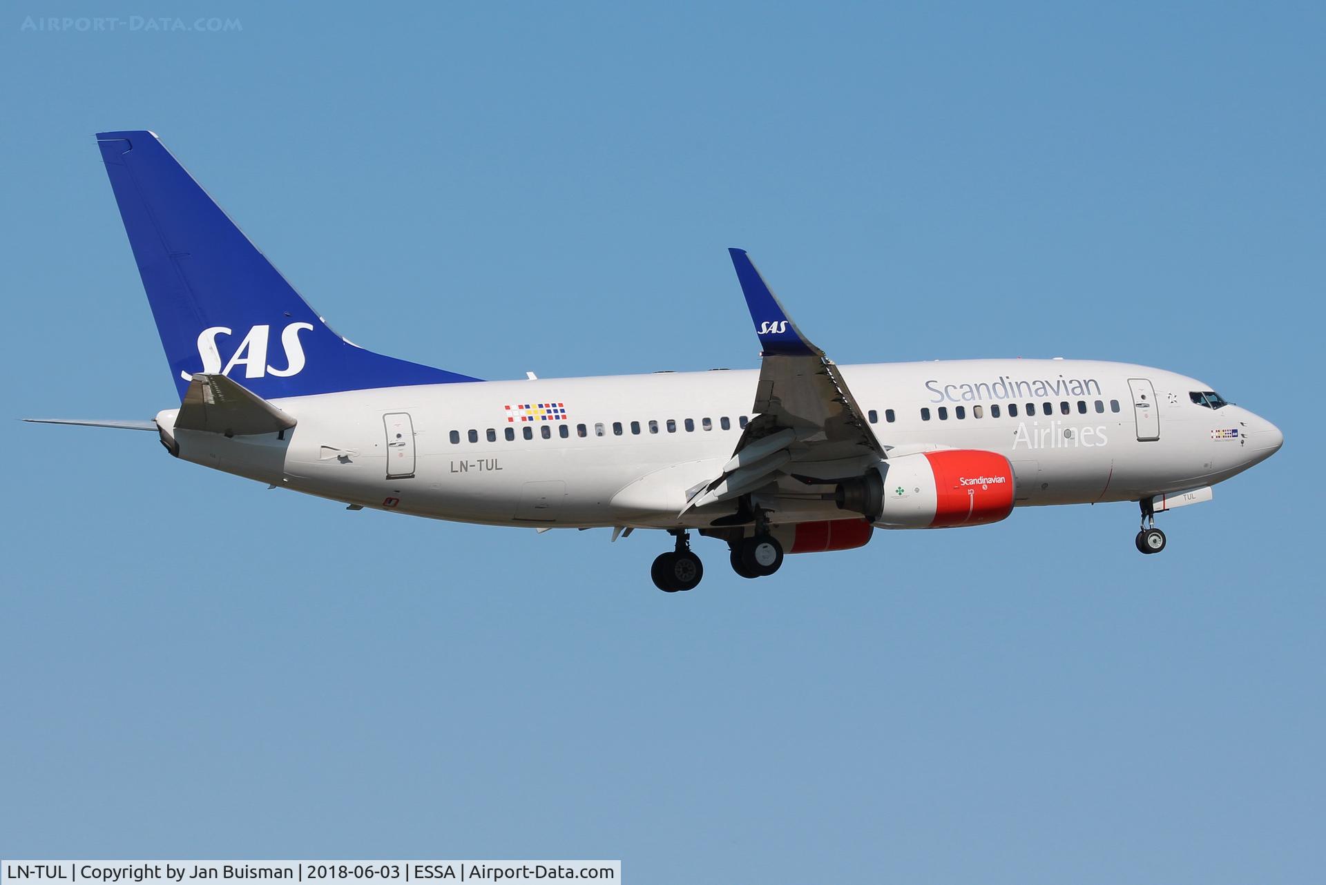 LN-TUL, 2002 Boeing 737-705 C/N 29097, SAS
