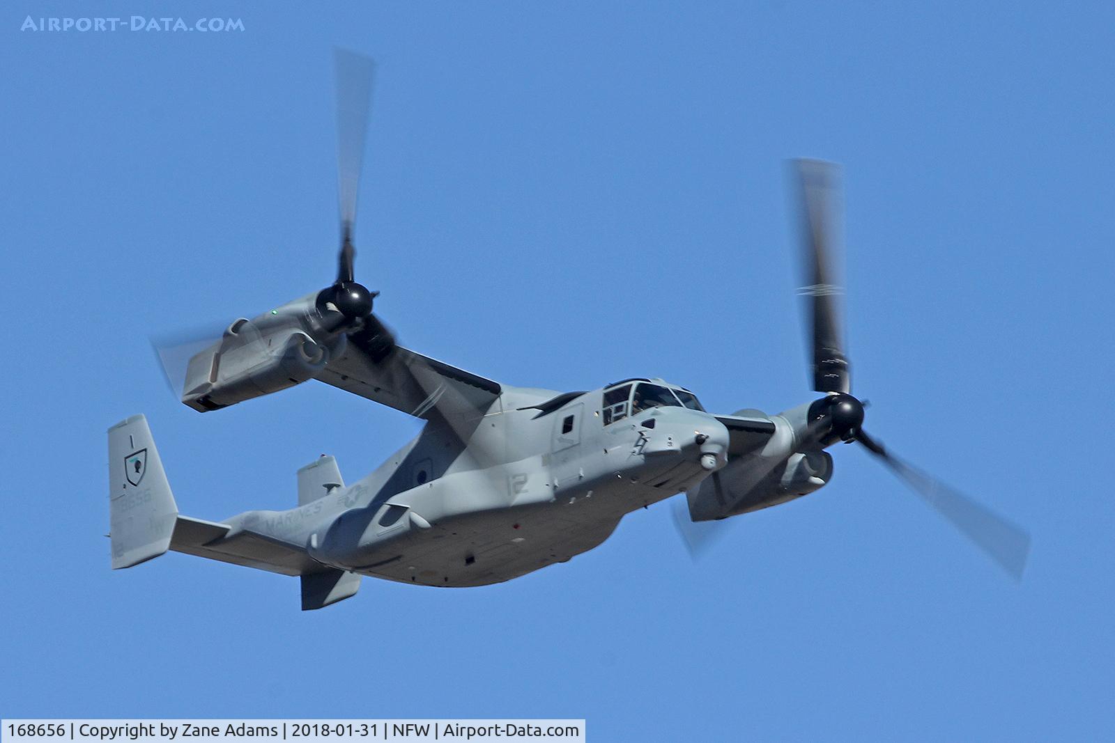 168656, Bell-Boeing MV-22B Osprey C/N Not found 168656, Arriving at NAS Fort Worth