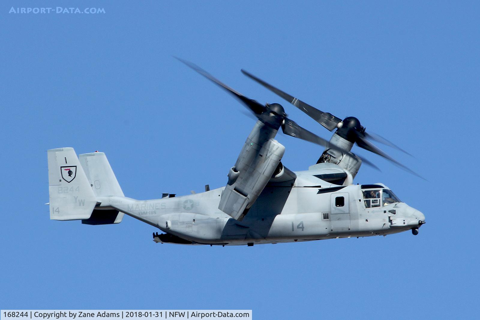 168244, Bell-Boeing MV-22B Osprey C/N D0194, Departing NAS Fort Worth
