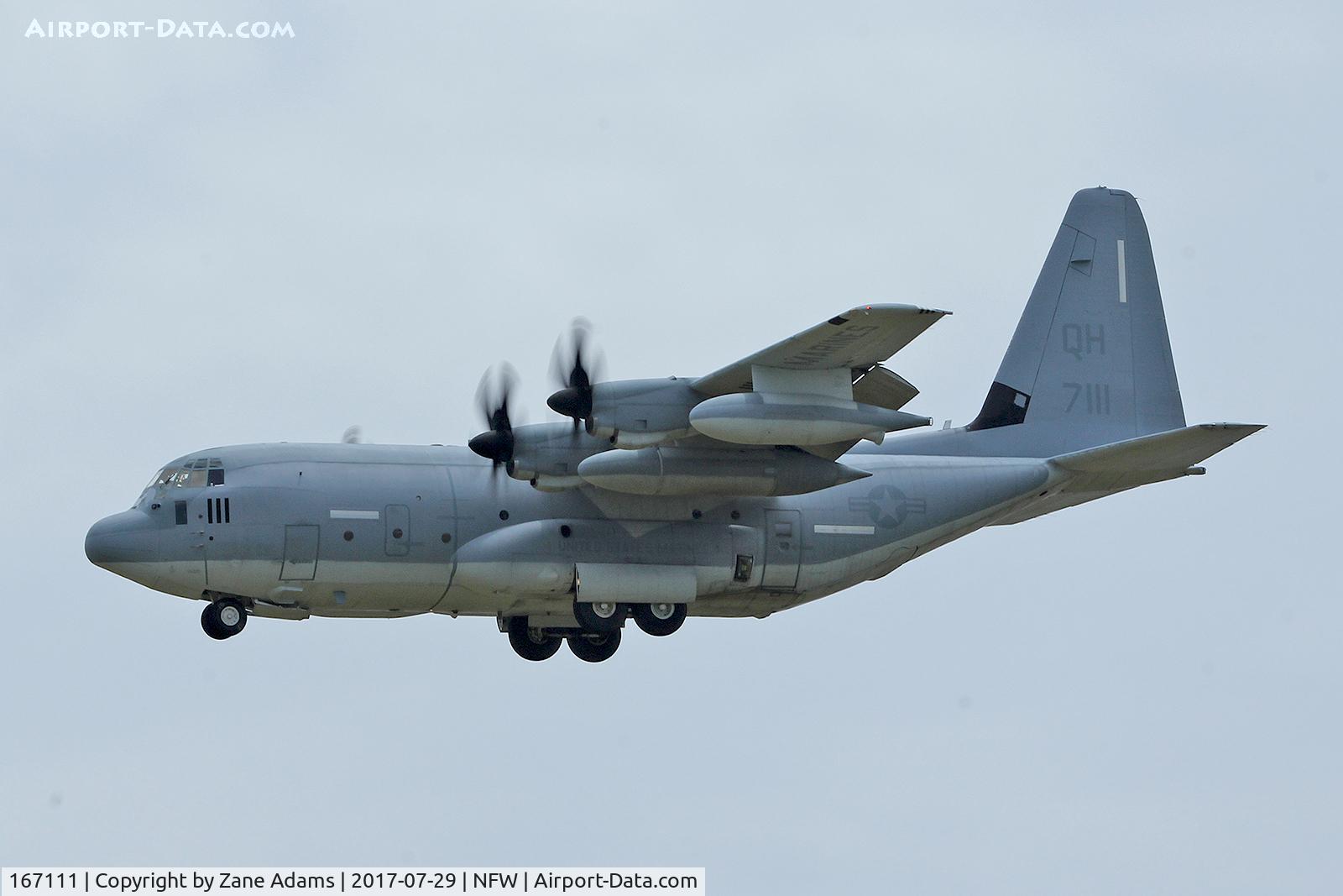 167111, Lockheed Martin KC-130J Hercules C/N 382-5580, Arriving at NAS Fort Worth