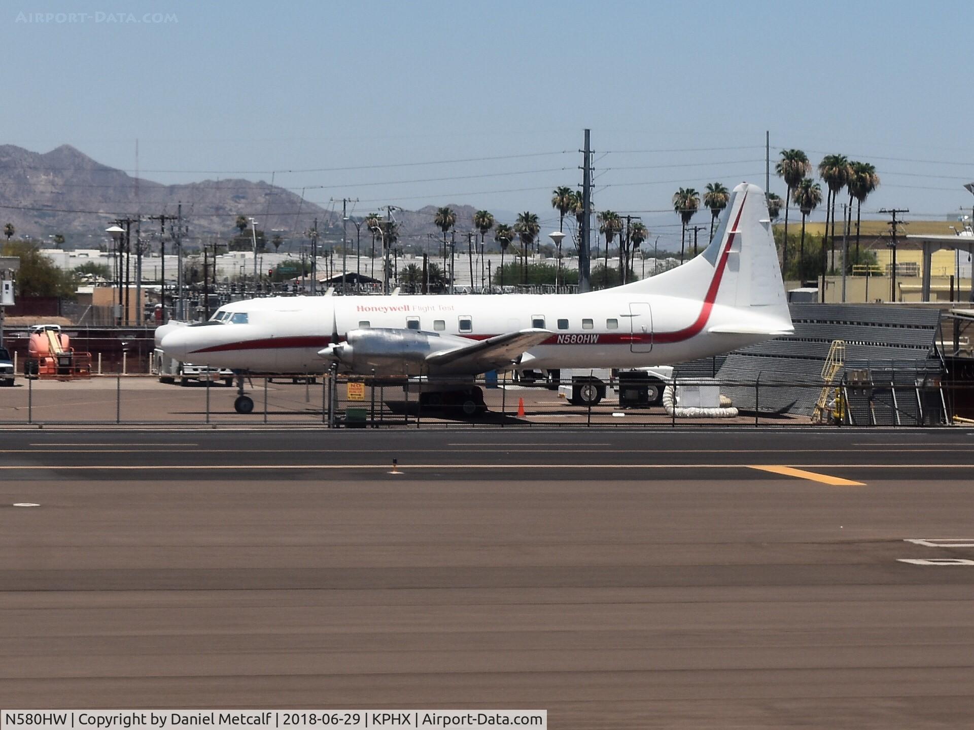 N580HW, 1952 Convair CV-340-31 (CV-580) C/N 2, Seen at Phoenix Sky Harbor International Airport