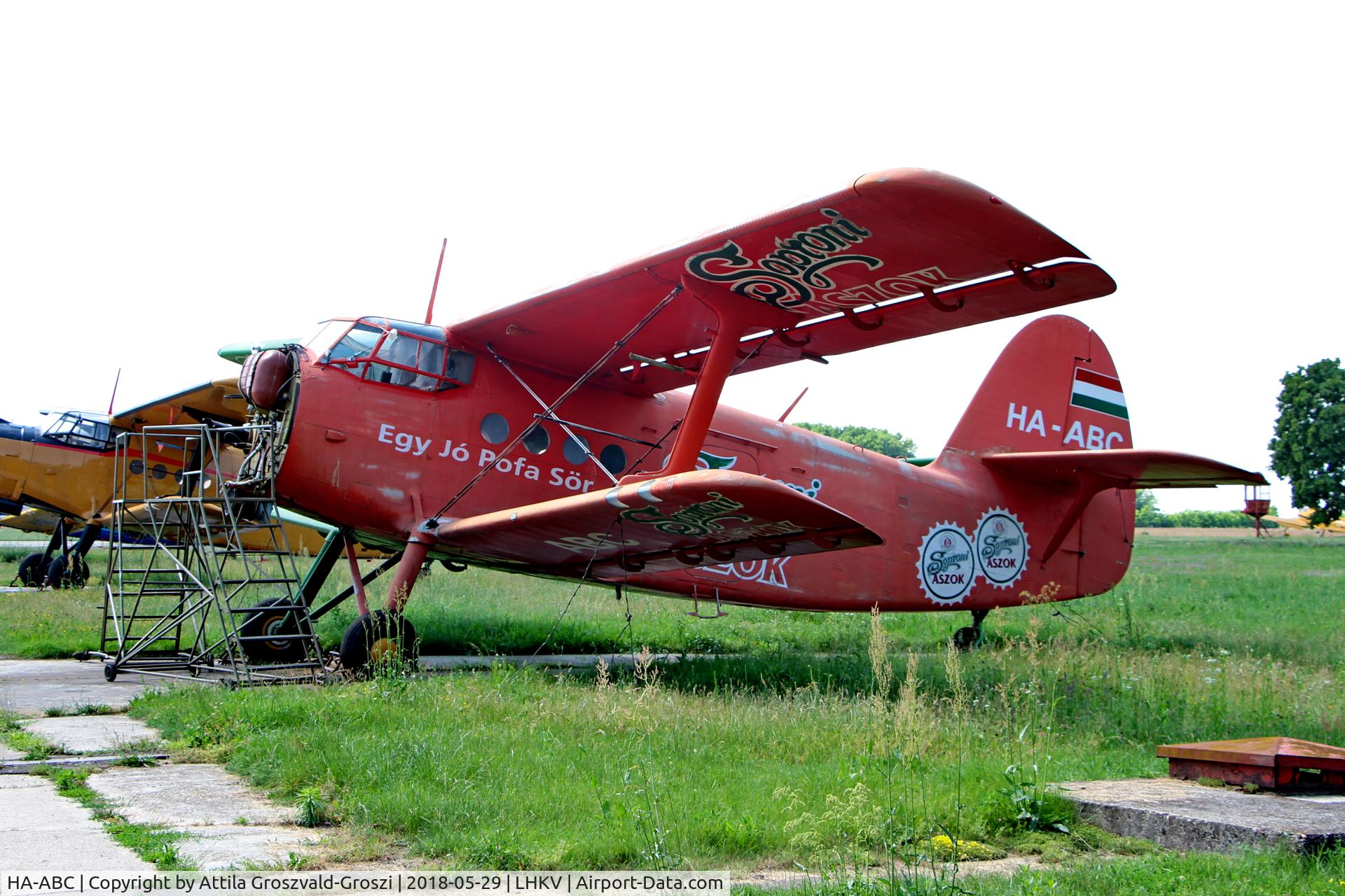 HA-ABC, 1989 PZL-Mielec An-2TD C/N 1G235-20, LHKV - Kaposujlak Airport, Hungary