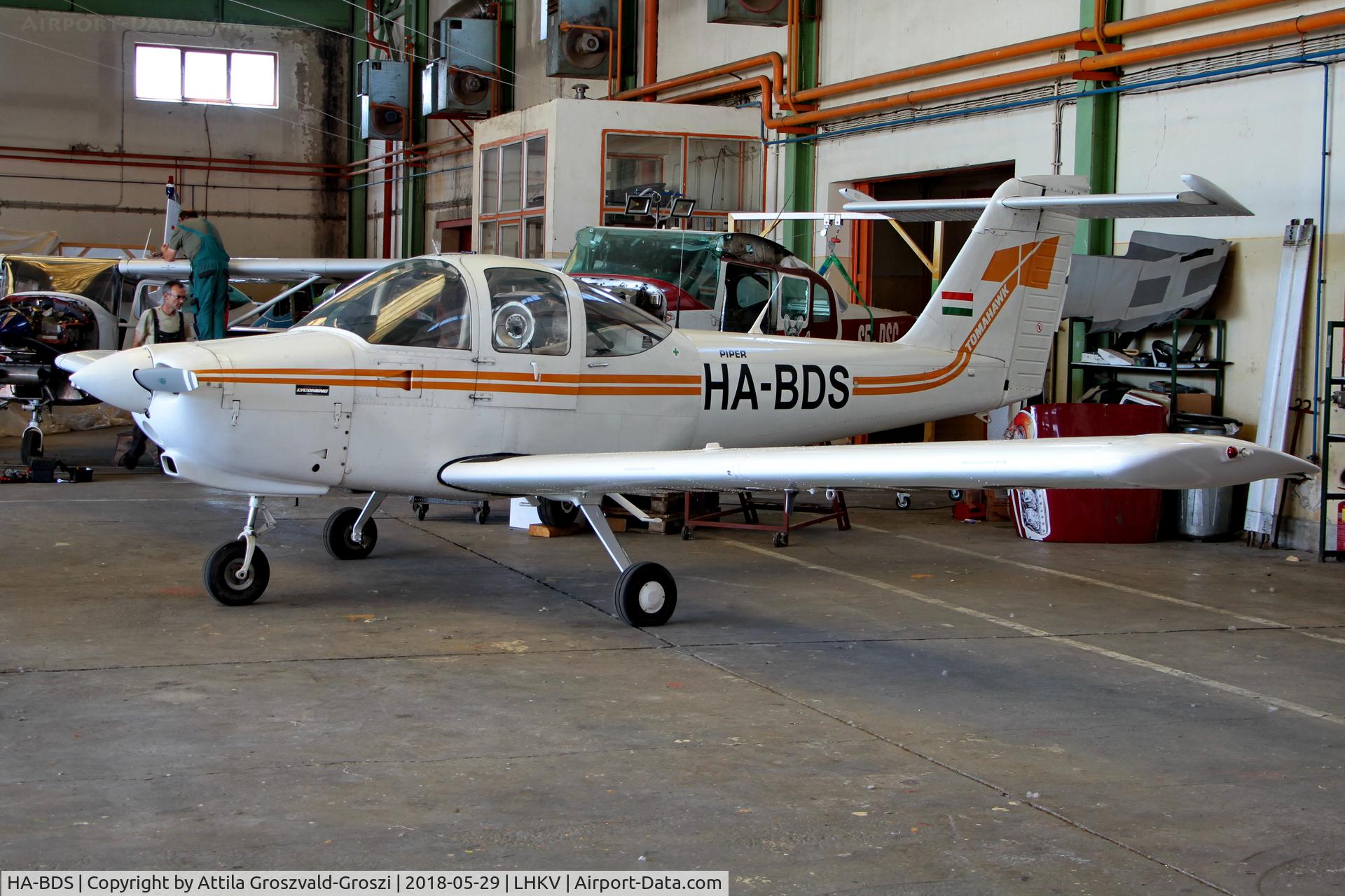 HA-BDS, Piper PA-38-112 Tomahawk Tomahawk C/N 38-78A0176, LHKV - Kaposújlak Airport, Hungary