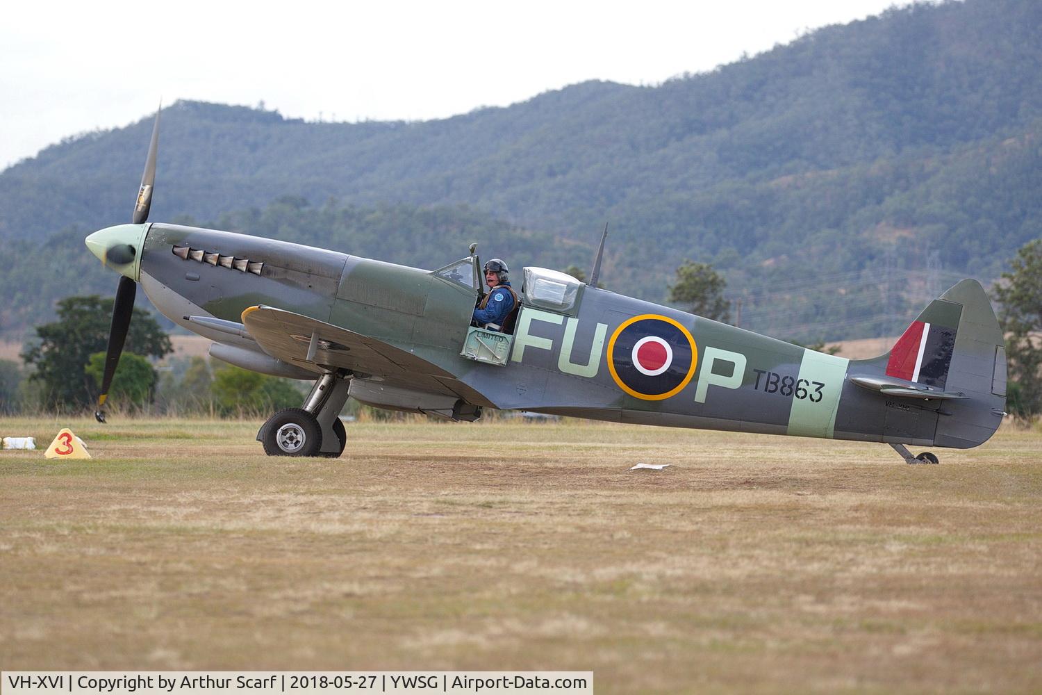 VH-XVI, Supermarine 361 Spitfire LF.XVIe C/N CBAF.10895, Red Thunder - Watts Bridge 2018