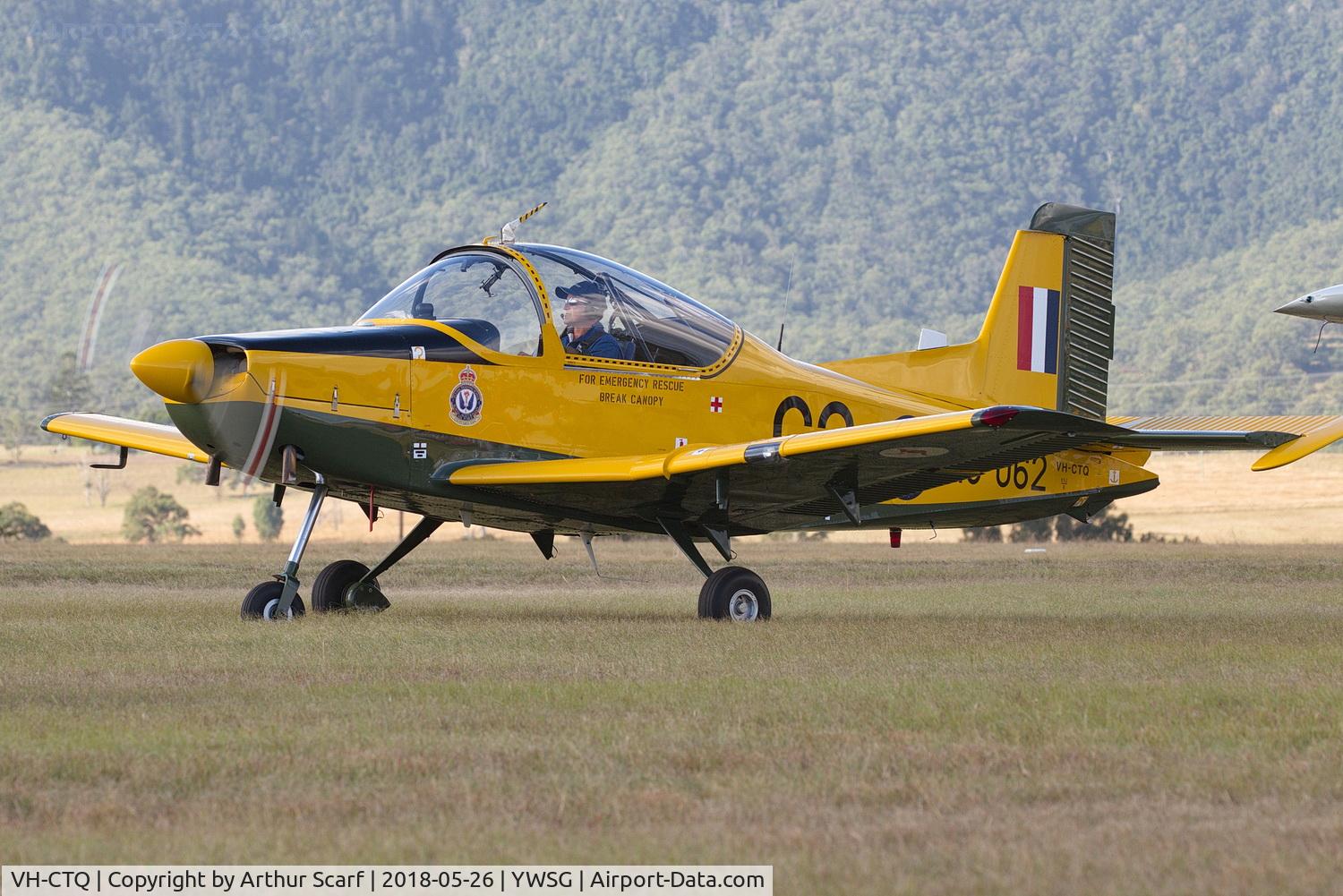 VH-CTQ, 1975 Pacific CT-4A Airtrainer C/N 062, Red Thunder - Watts Bridge 2018