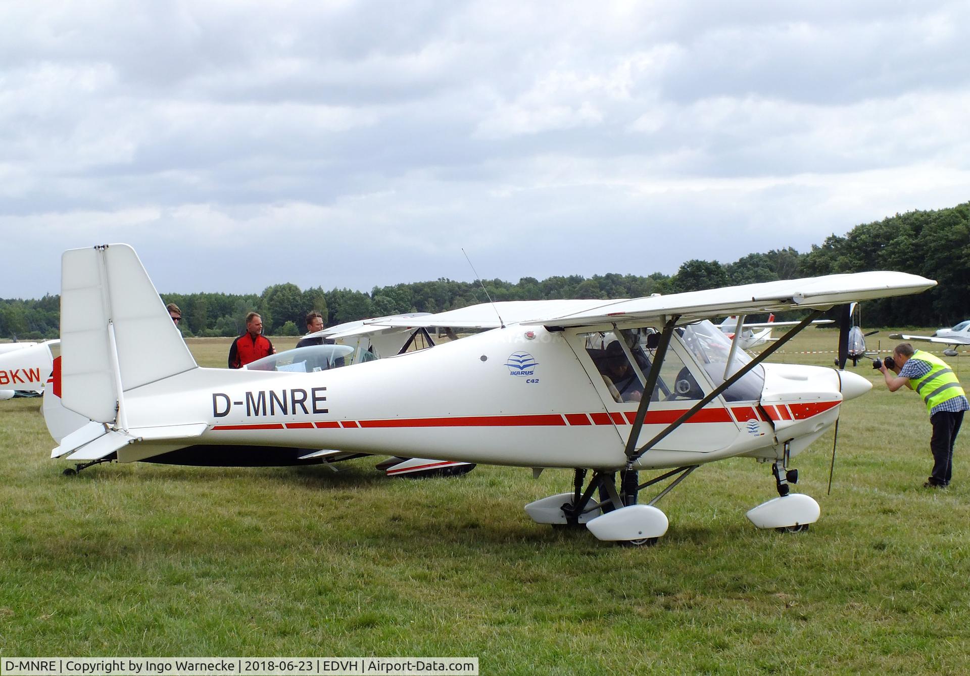 D-MNRE, 2001 Comco Ikarus C42 Cyclone C/N 0106-6342, Comco Ikarus C42 Cyclone at the 2018 OUV-Meeting at Hodenhagen airfield