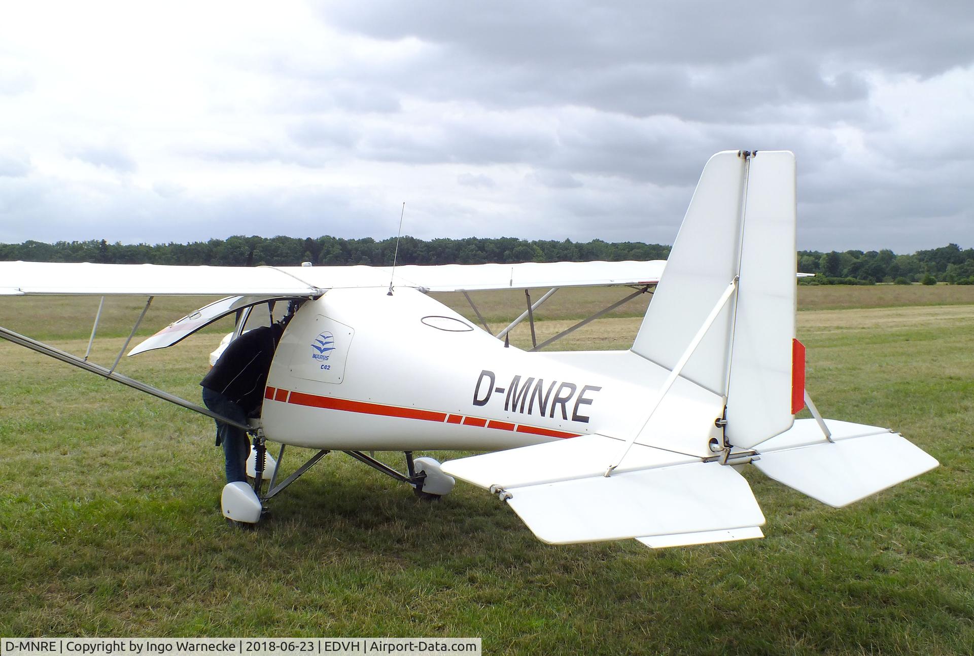 D-MNRE, 2001 Comco Ikarus C42 Cyclone C/N 0106-6342, Comco Ikarus C42 Cyclone at the 2018 OUV-Meeting at Hodenhagen airfield