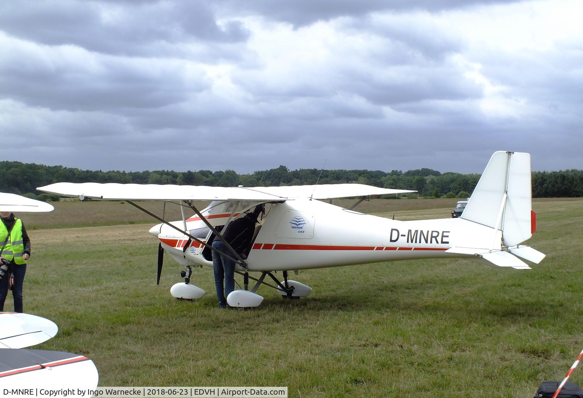 D-MNRE, 2001 Comco Ikarus C42 Cyclone C/N 0106-6342, Comco Ikarus C42 Cyclone at the 2018 OUV-Meeting at Hodenhagen airfield