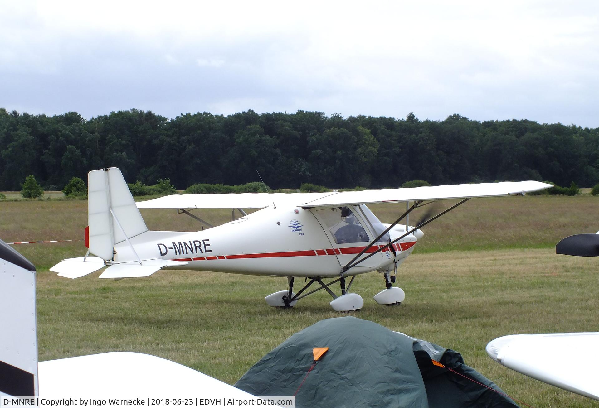 D-MNRE, 2001 Comco Ikarus C42 Cyclone C/N 0106-6342, Comco Ikarus C42 Cyclone at the 2018 OUV-Meeting at Hodenhagen airfield