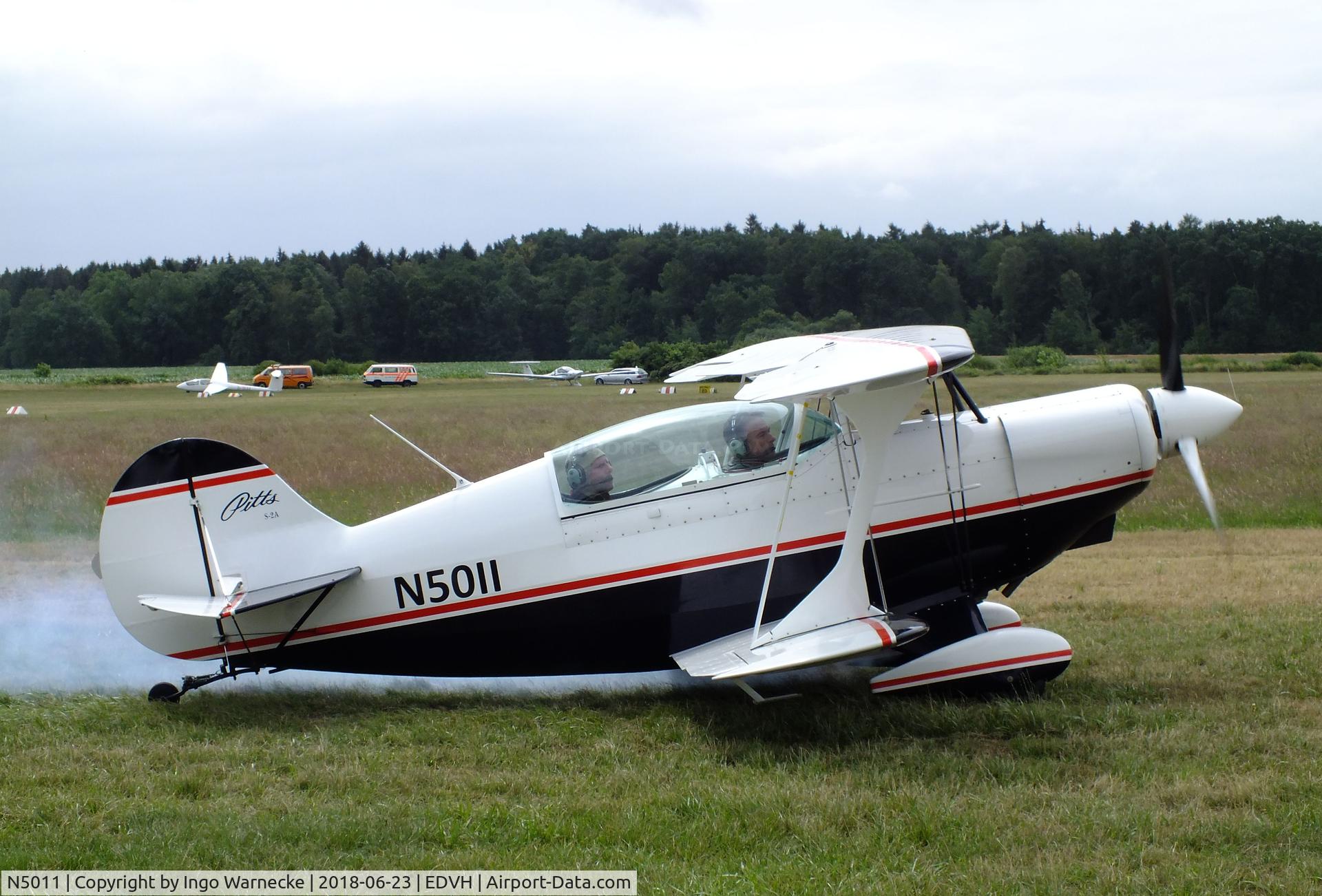 N5011, Aerotek Pitts S-2A2 Special C/N 2188, Aerotec Pitts S-2A Special at the 2018 OUV-Meeting at Hodenhagen airfield