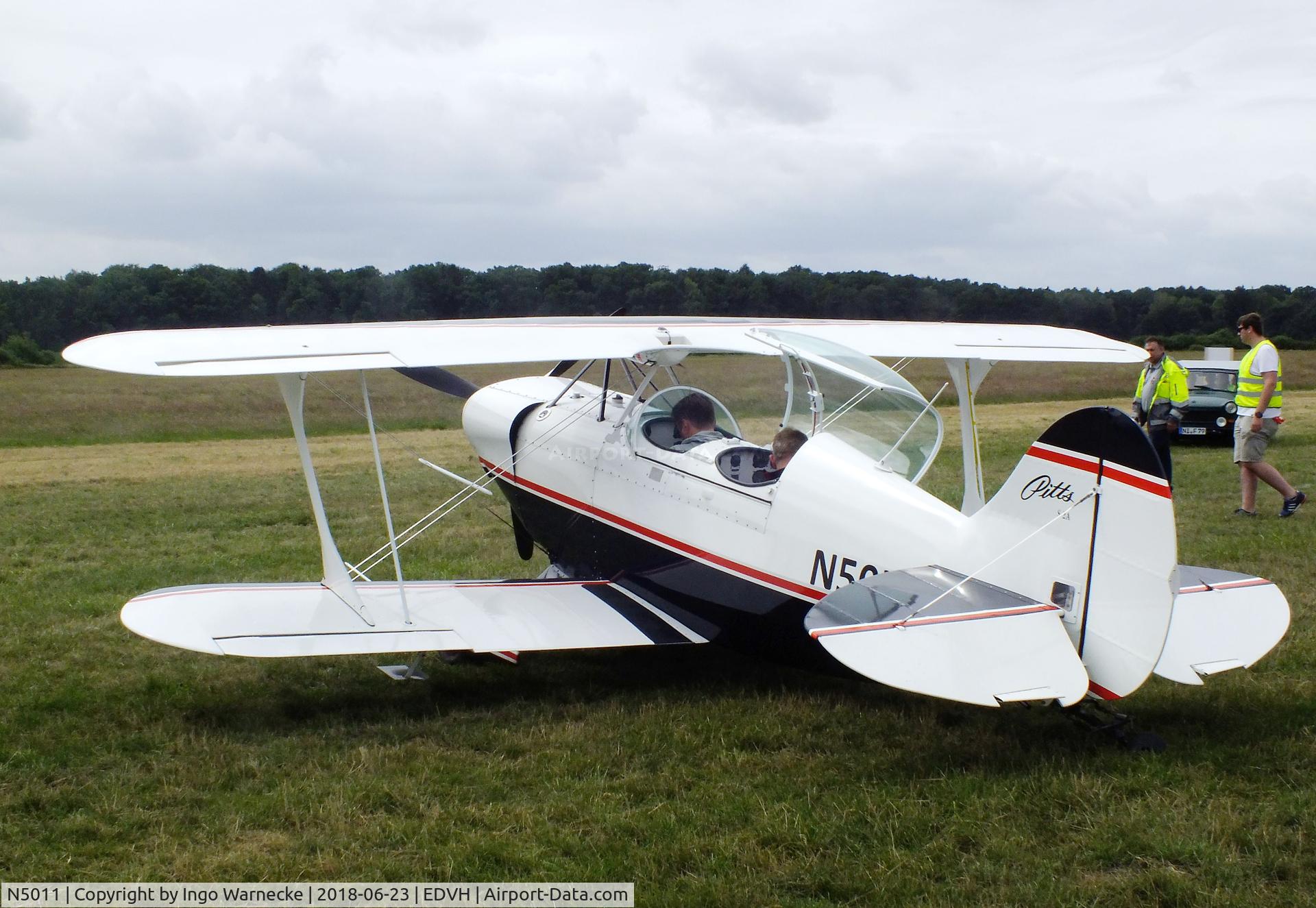 N5011, Aerotek Pitts S-2A2 Special C/N 2188, Aerotec Pitts S-2A Special at the 2018 OUV-Meeting at Hodenhagen airfield