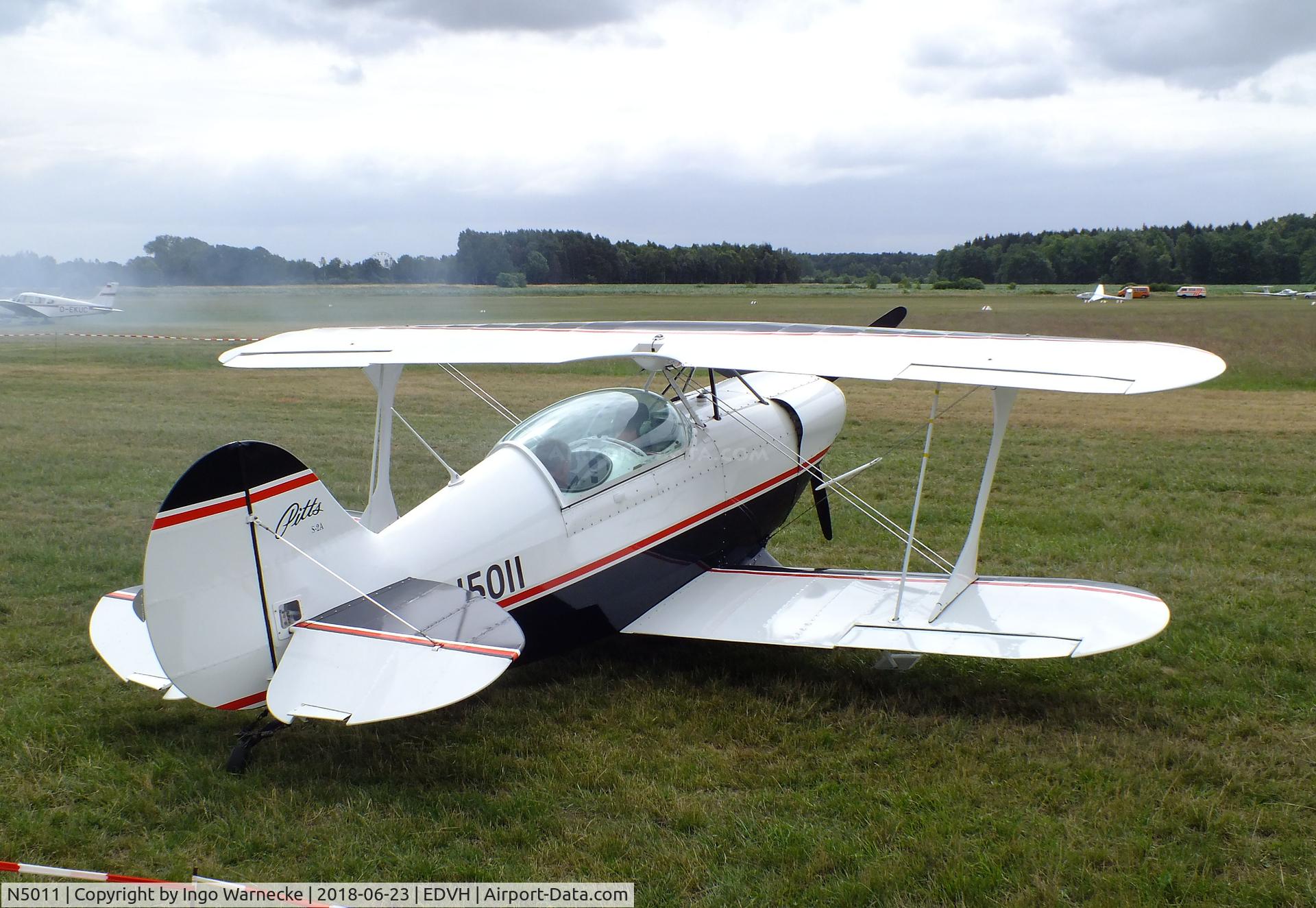 N5011, Aerotek Pitts S-2A2 Special C/N 2188, Aerotec Pitts S-2A Special at the 2018 OUV-Meeting at Hodenhagen airfield