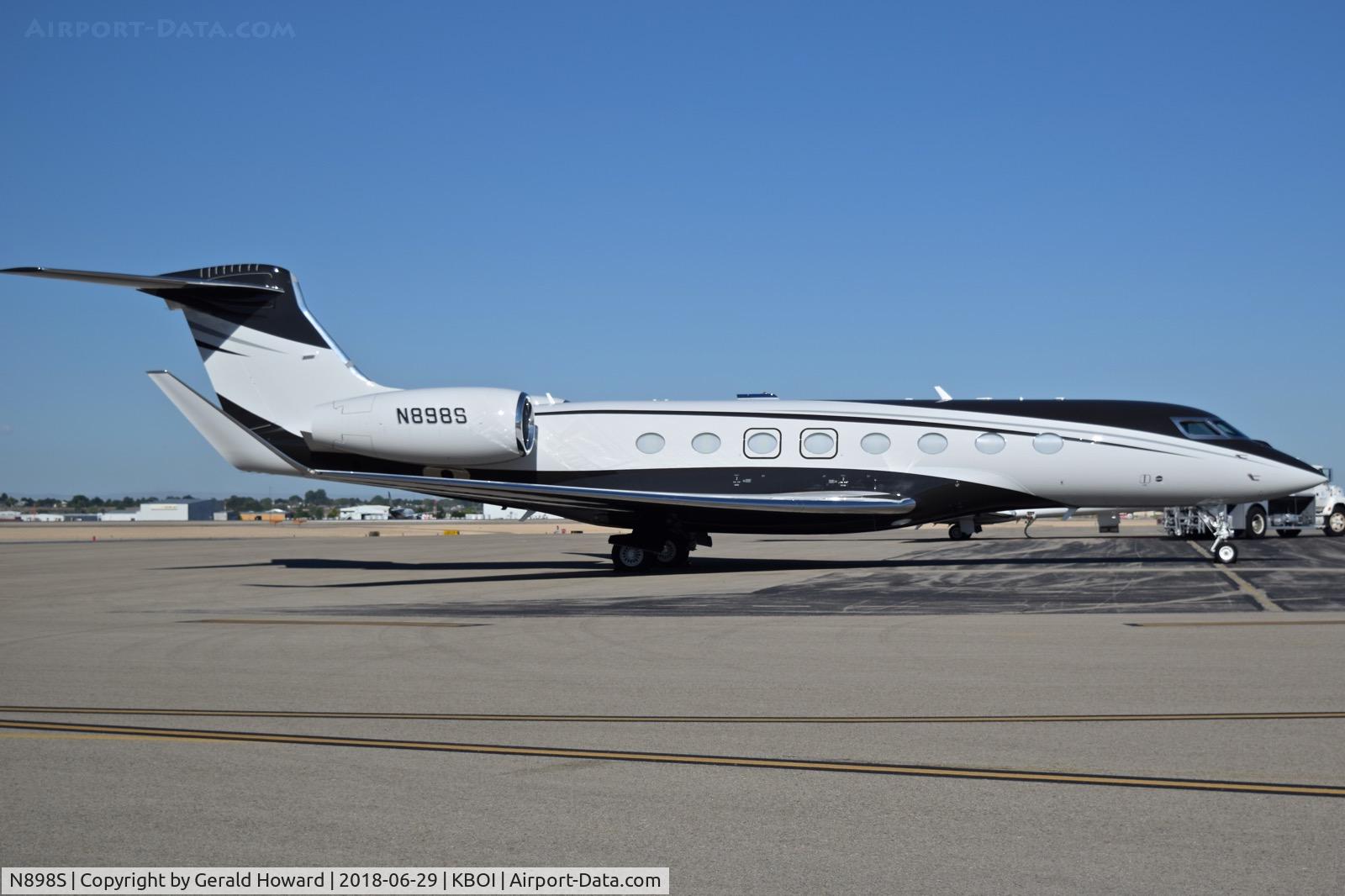 N898S, 2018 Gulfstream G-VI (G650ER) C/N 6316, Parked on the north GA ramp.