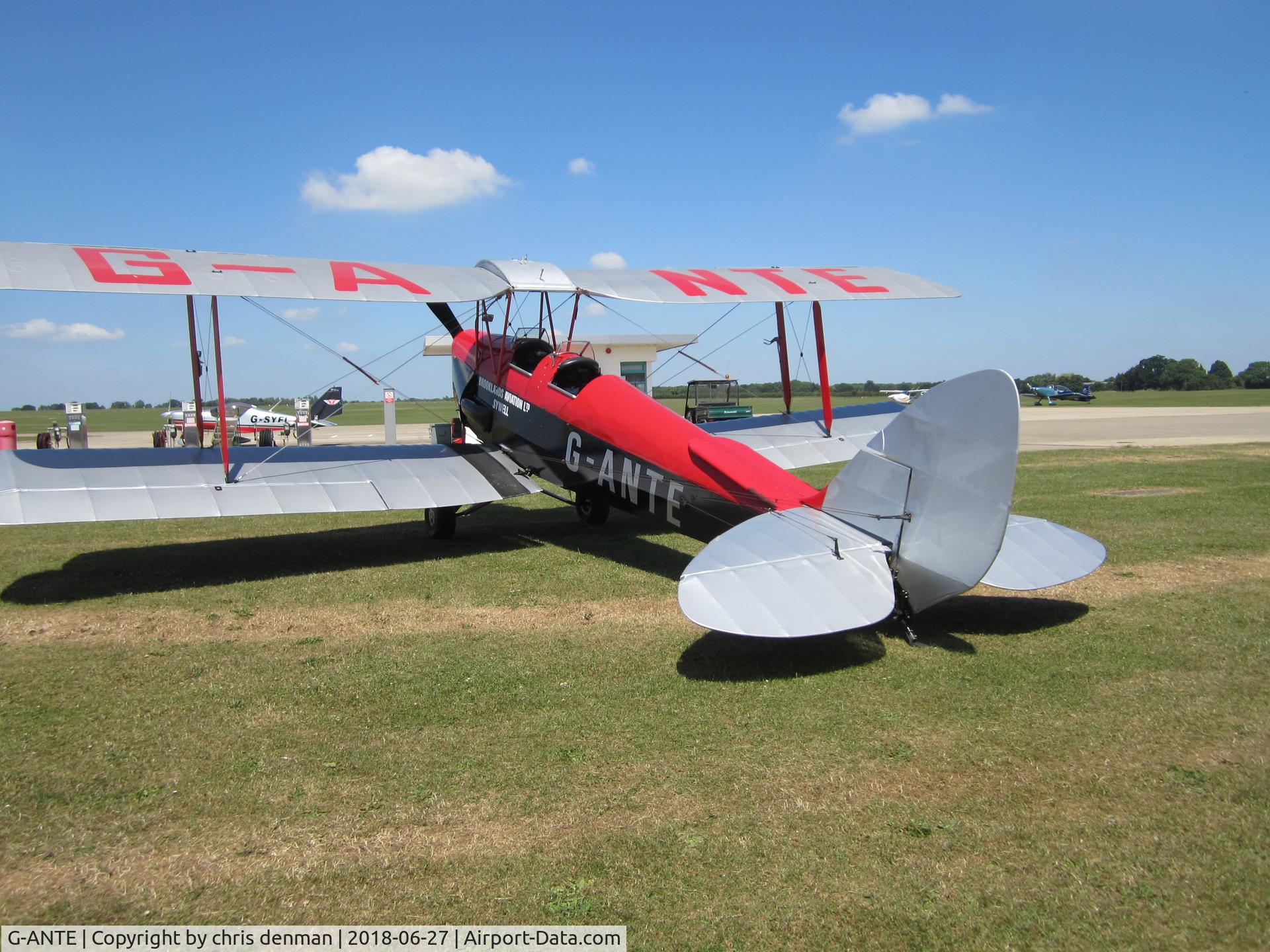 G-ANTE, 1941 De Havilland DH-82A Tiger Moth II C/N 84891, sywell 2018